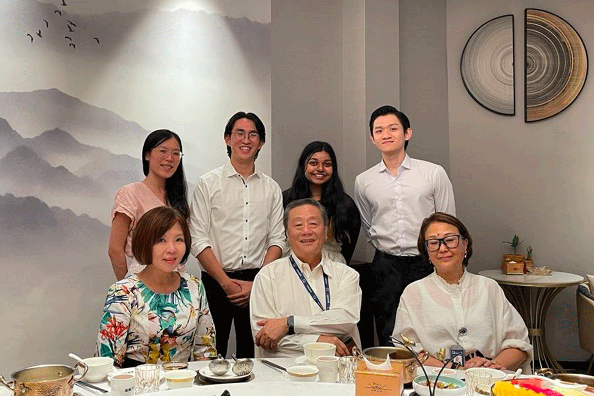 NUS interns with Singapore Ambassador to Cambodia and Phillip Bank Cambodia