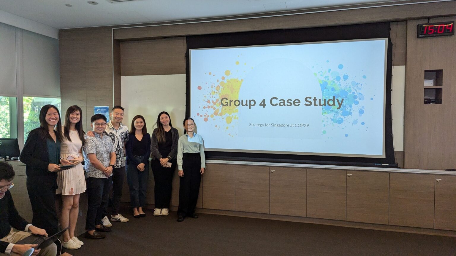 A team of participants presented a case study on the engagement strategy for the upcoming COP 29 of the United Nations Framework Convention on Climate Change.