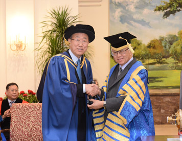 UN Sec-Gen receives honorary degree 