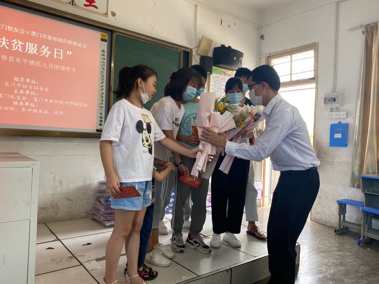 Orphanage support at Yong Chun county