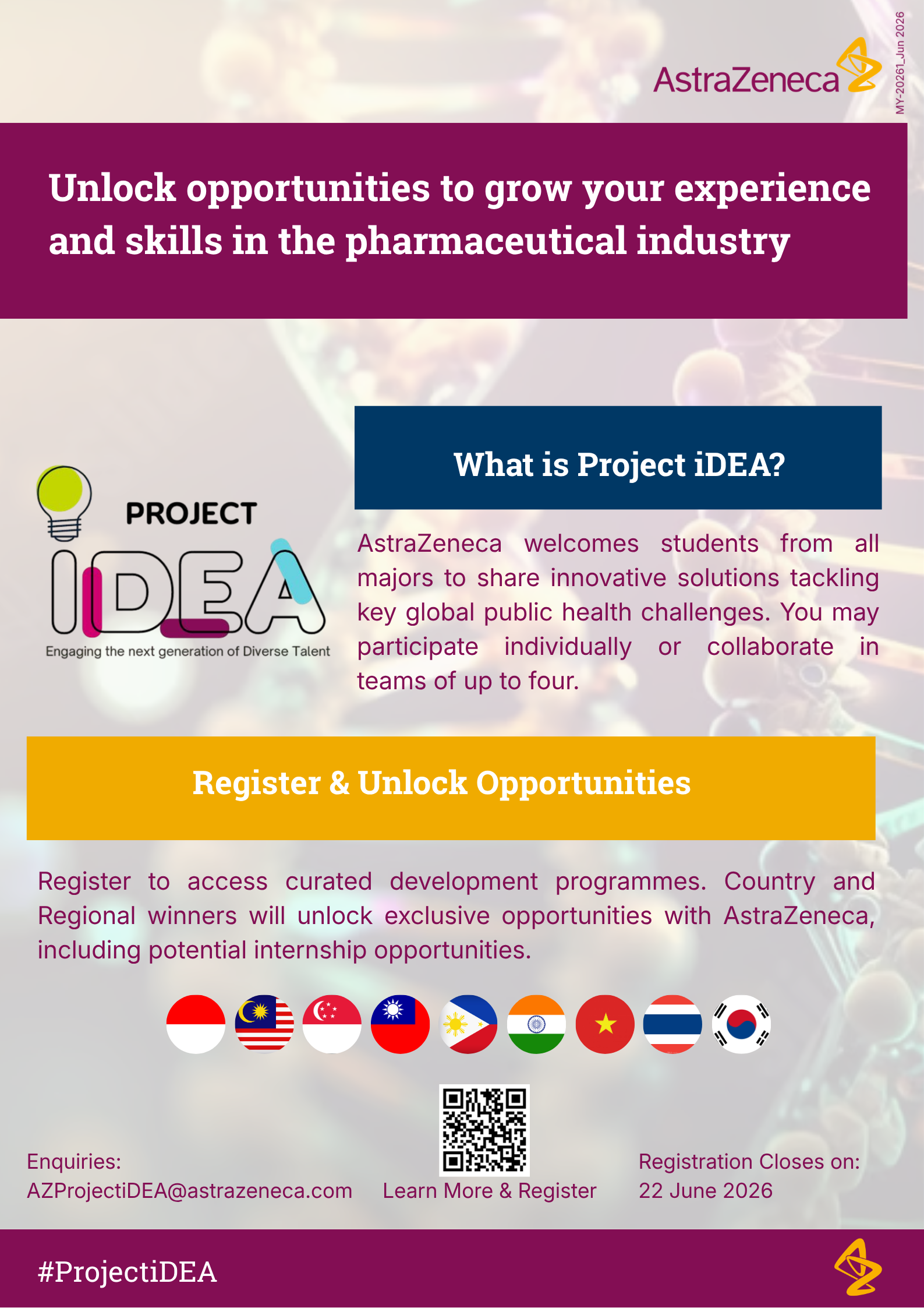 Astrazeneca Project iDEA 2026 EDM image