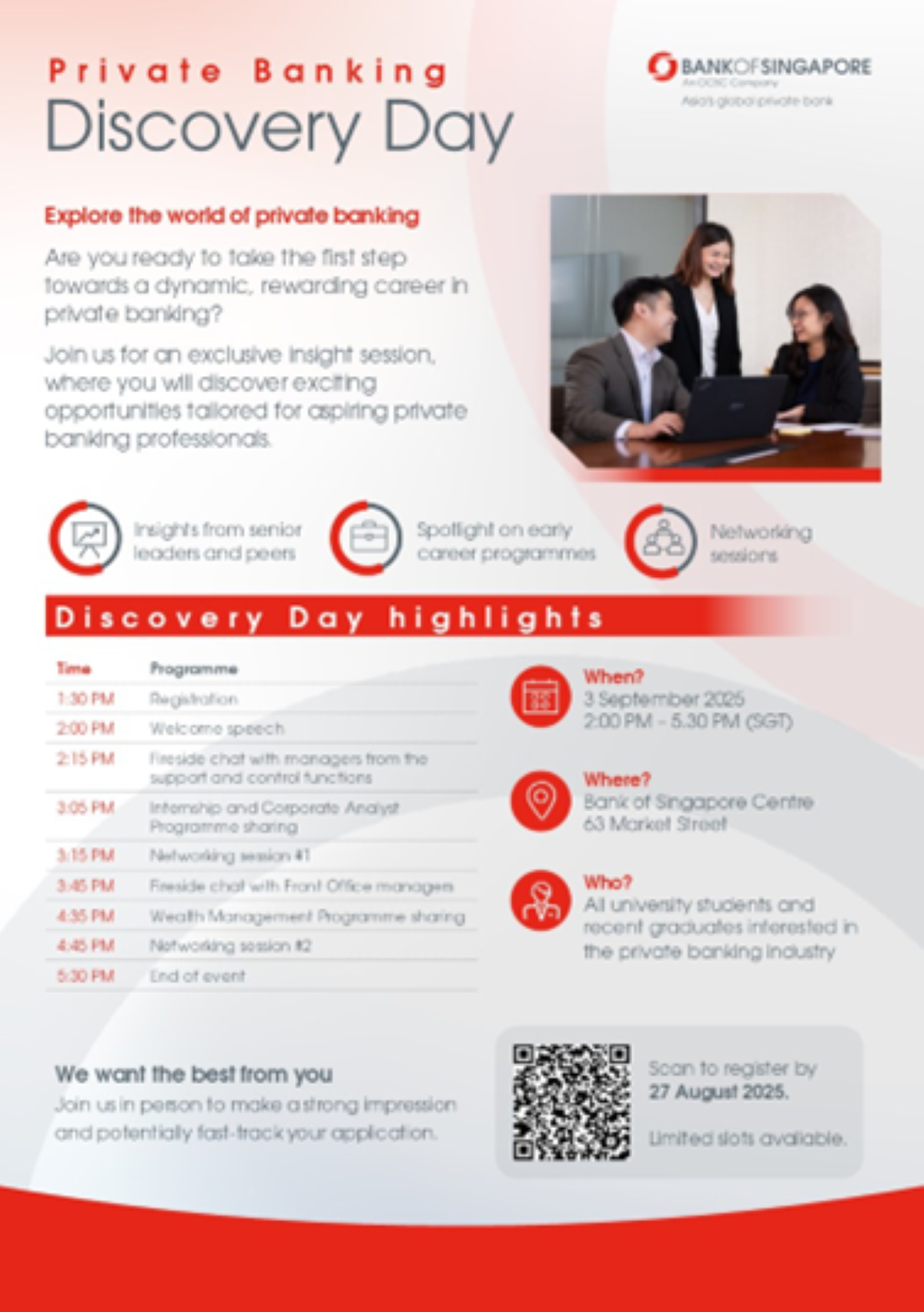 Bank of Singapore | Private Banking Discovery Day EDM image