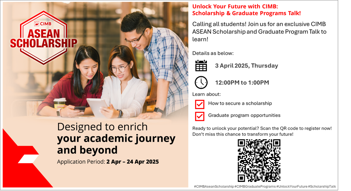 NUS x CIMB Singapore | ASEAN Scholarship Briefing  EDM image