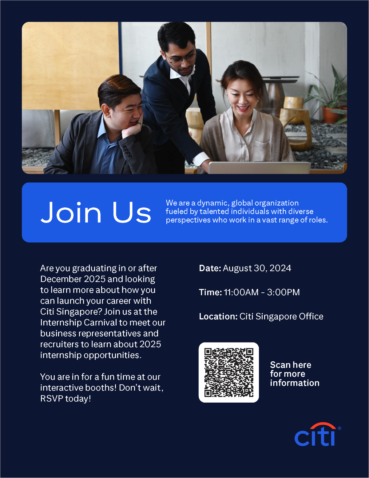 Citi Singapore – Internship Carnival 2024 EDM image