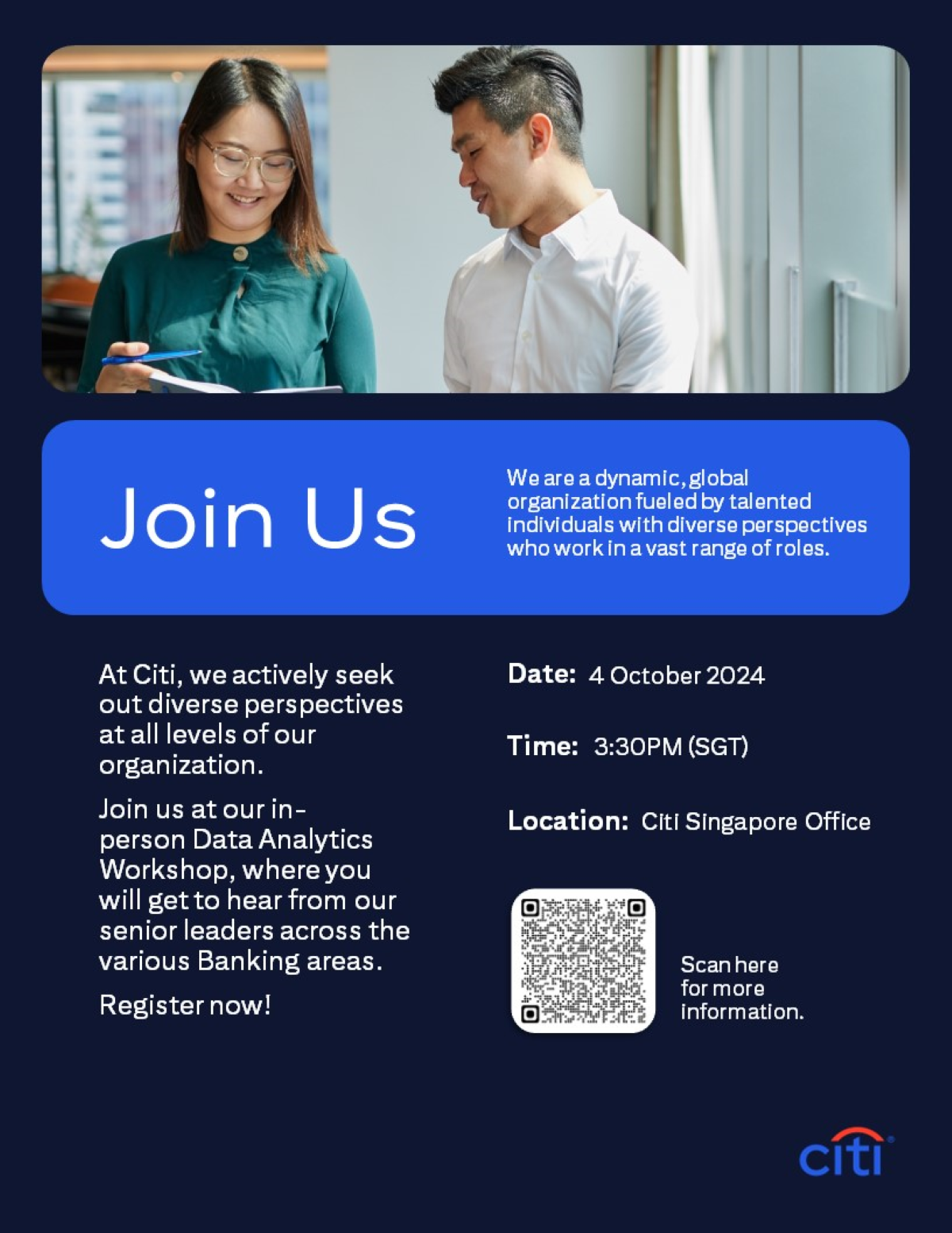 Citi Markets – Data Analytics Workshop EDM image