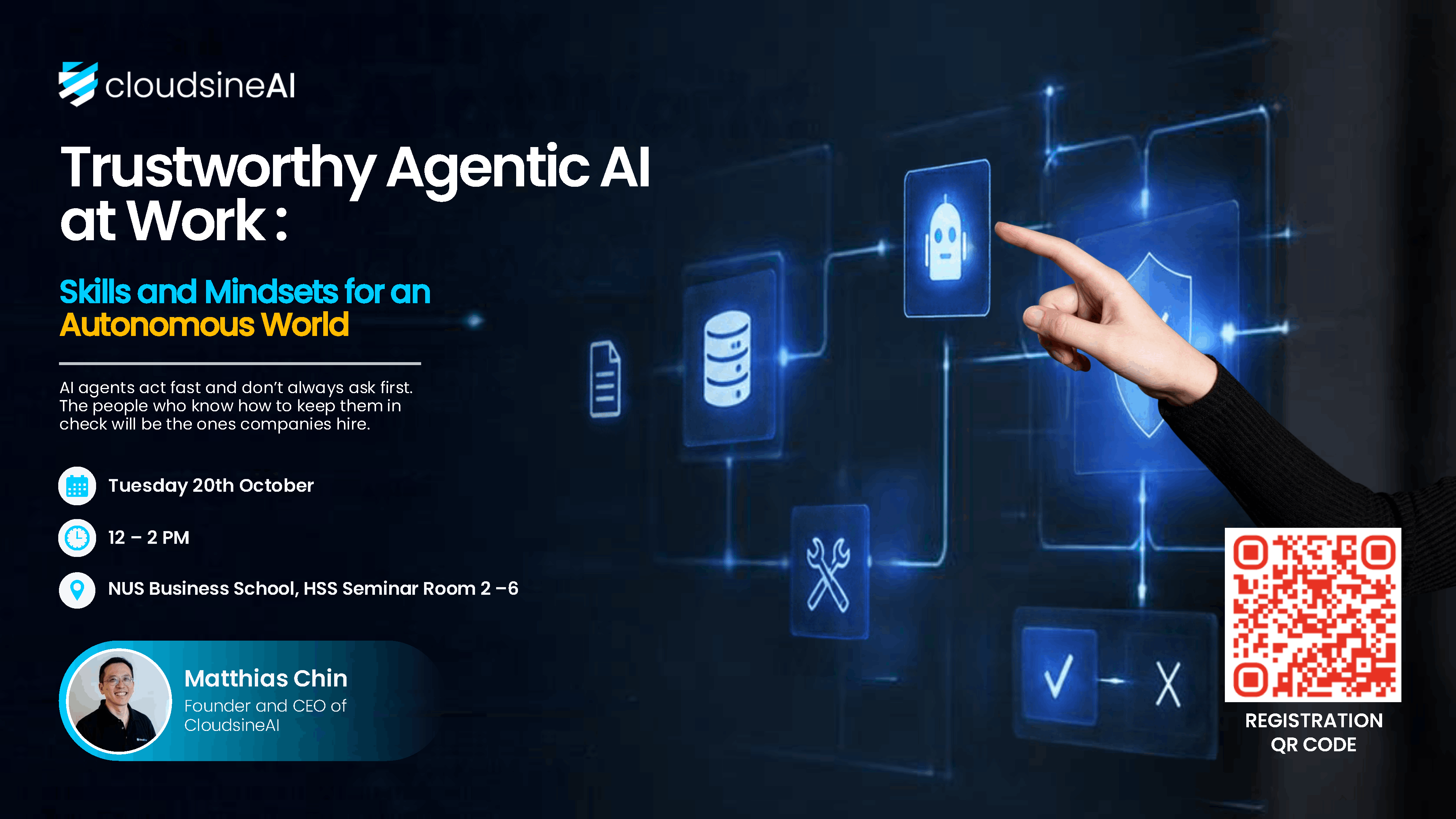 Trustworthy Agentic AI at Work – Skills & Mindsets for an Autonomous World, presented by Cloudsine EDM image