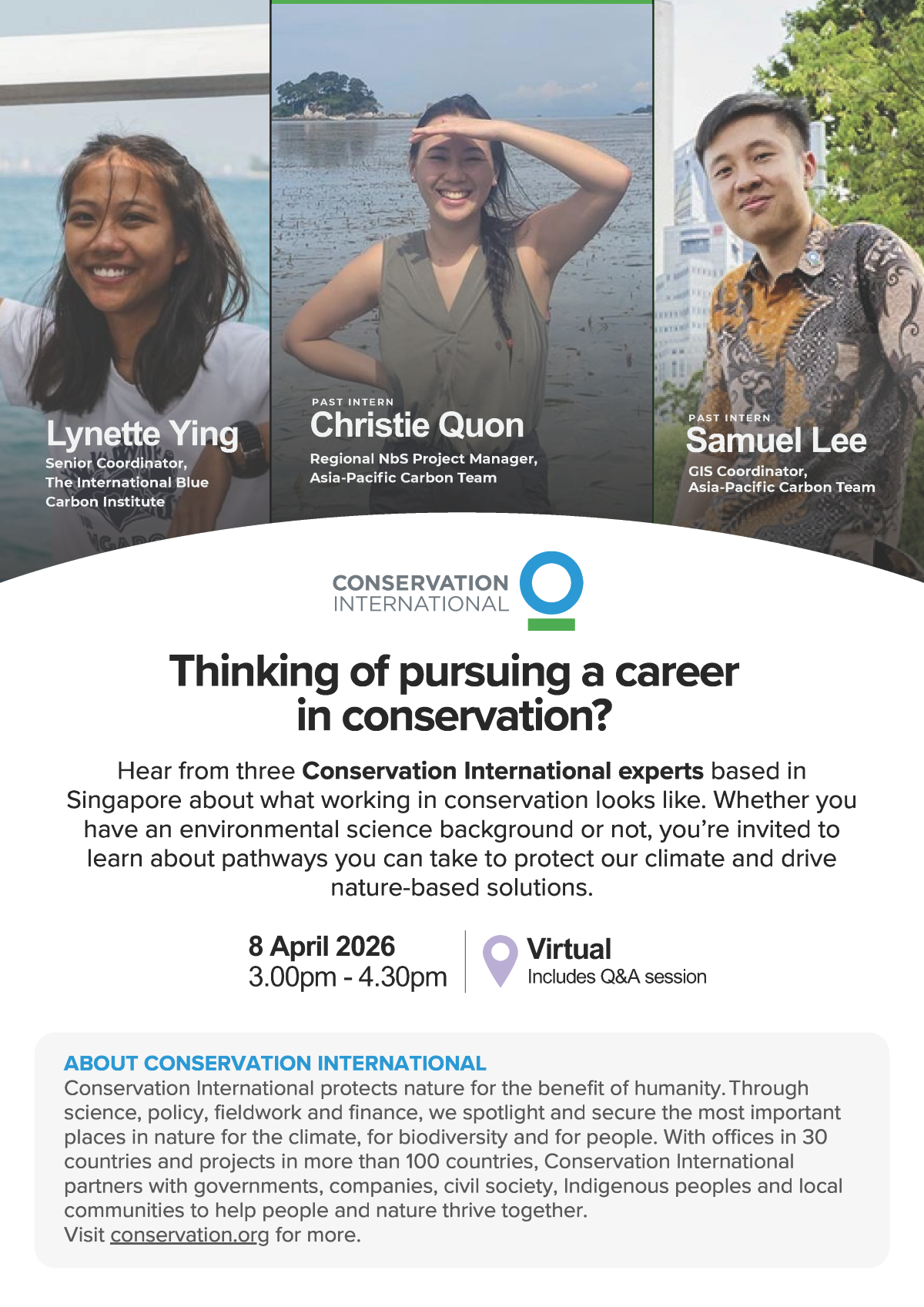 Thinking of Pursuing a Career in Conservation EDM image