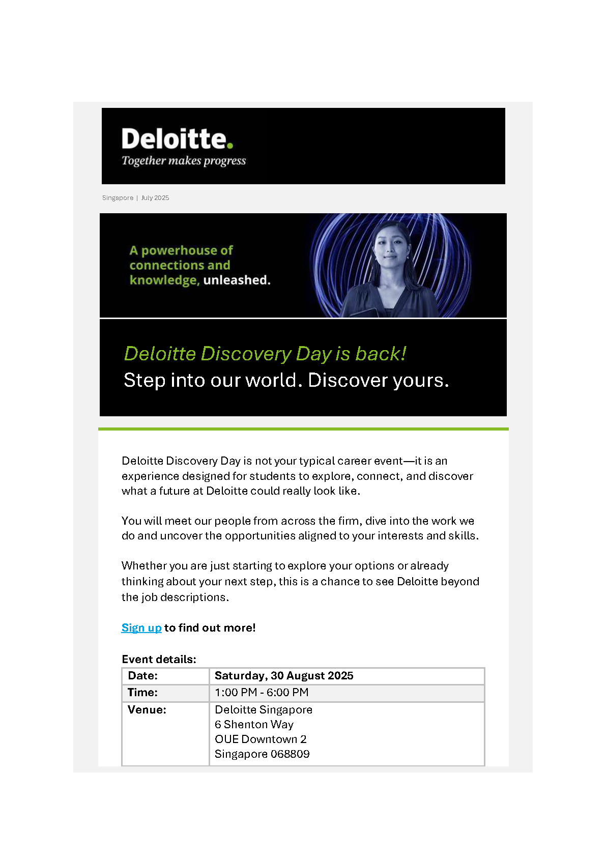 Deloitte Discovery Day 2025 EDM image
