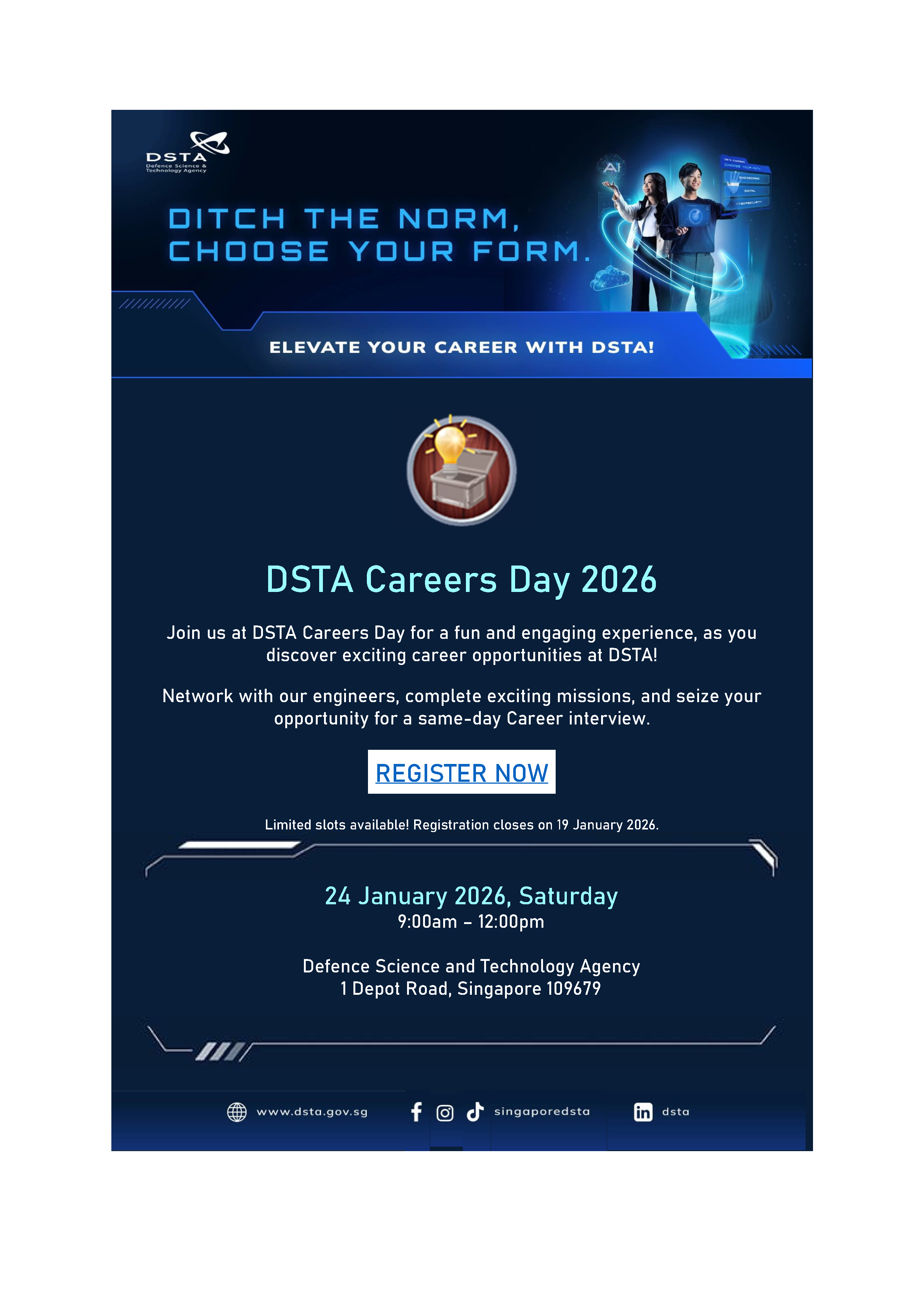 DSTA Careers Day 2026 EDM image