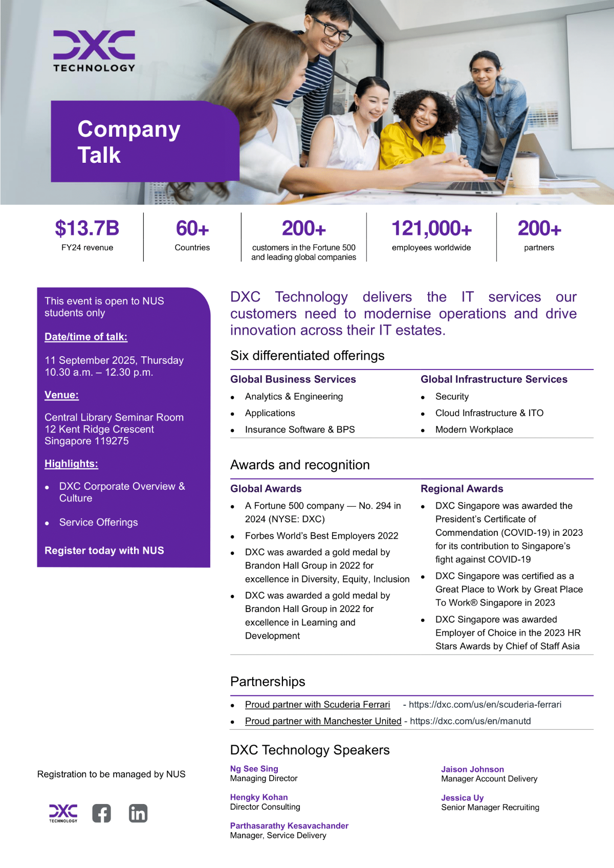 DXC Technology Recruitment Talk EDM image