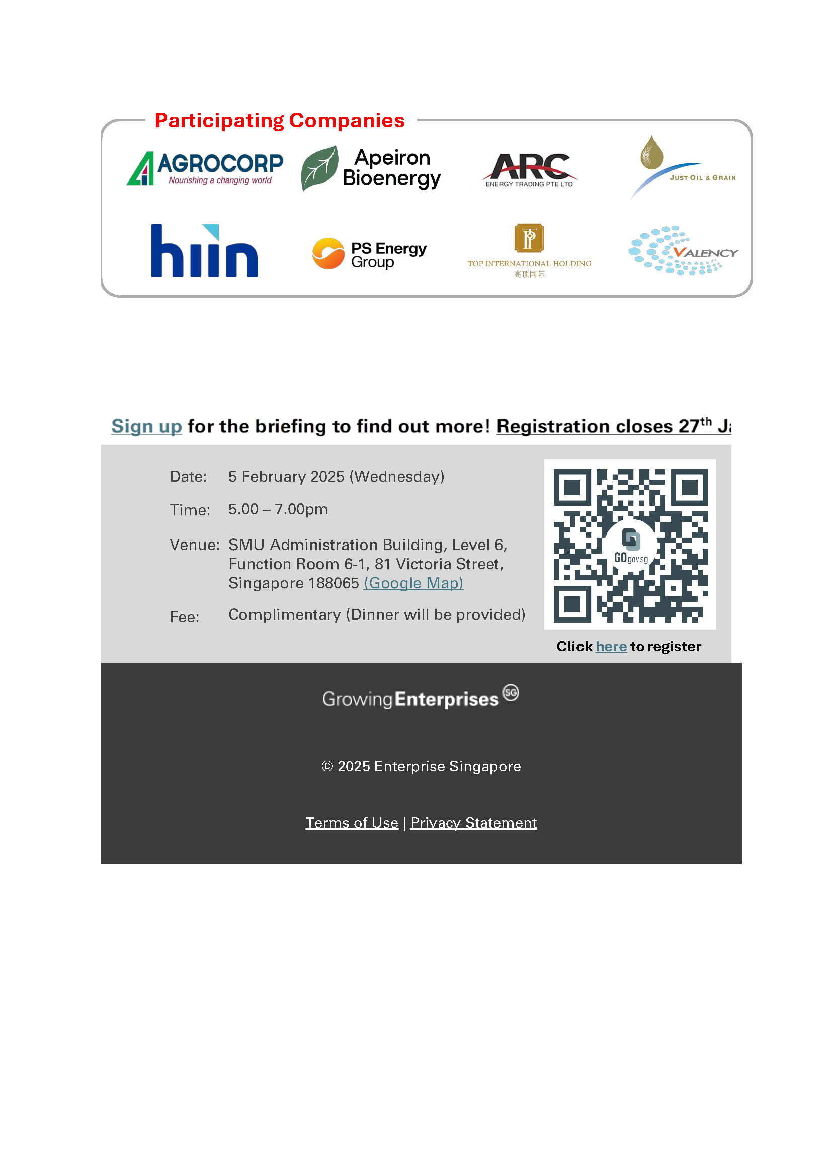 Commodities Internship Briefing and Networking Event EDM image