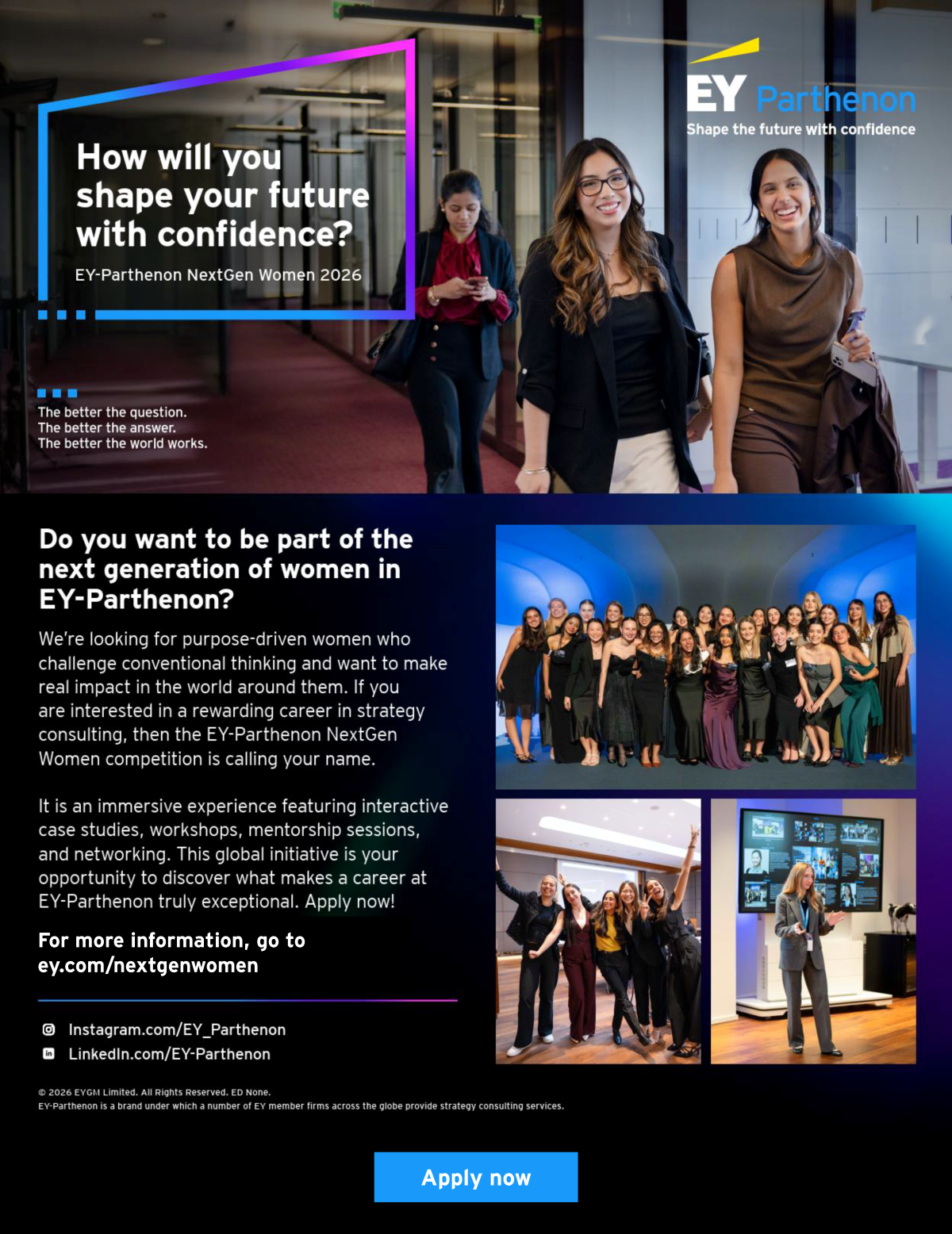 EY-Parthenon NextGen Women 2026 - Singapore EDM image