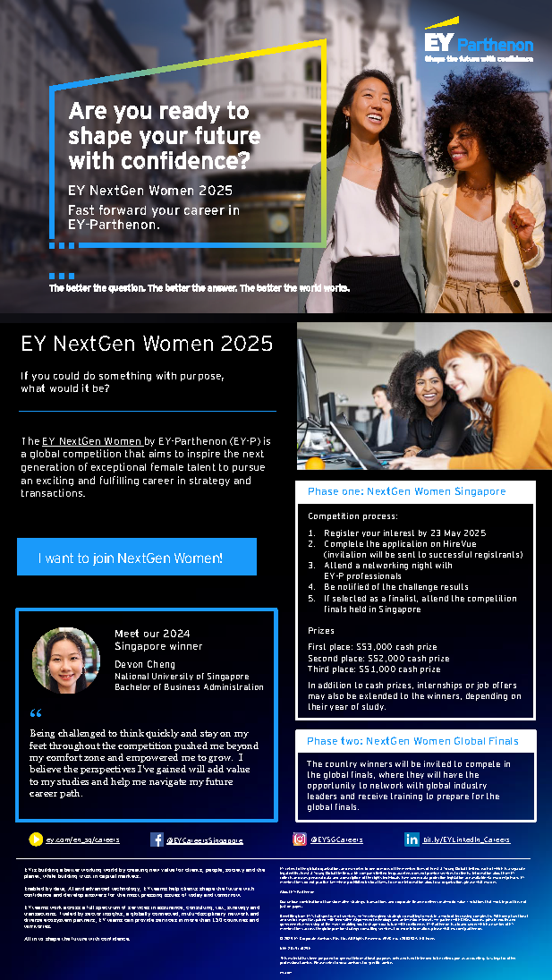 EY NextGen Women 2025 - Singapore  EDM image