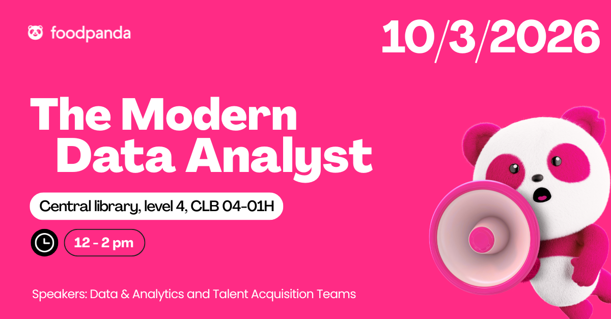 The Modern Data Analyst in the Age of AI - seminar by foodpanda EDM image
