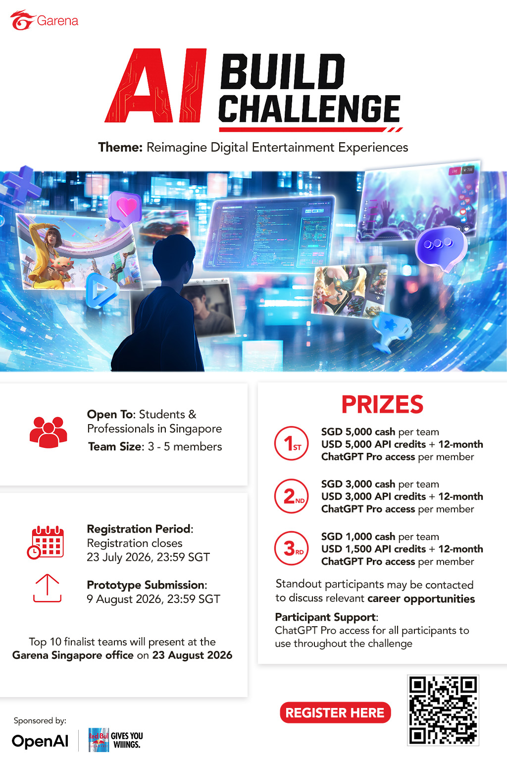 Garena AI Build Challenge 2026 EDM image
