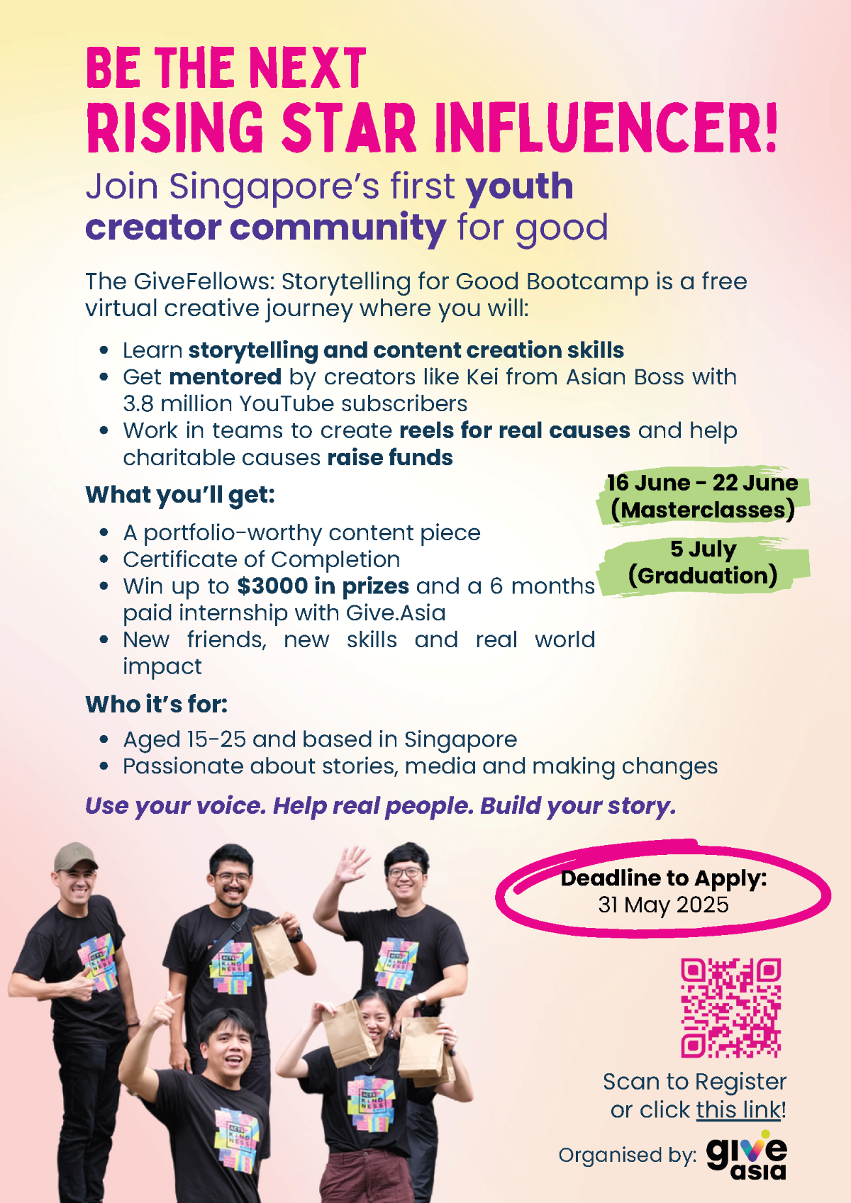 Be the next rising star Influencer! - NUS Centre for Future-ready Graduates