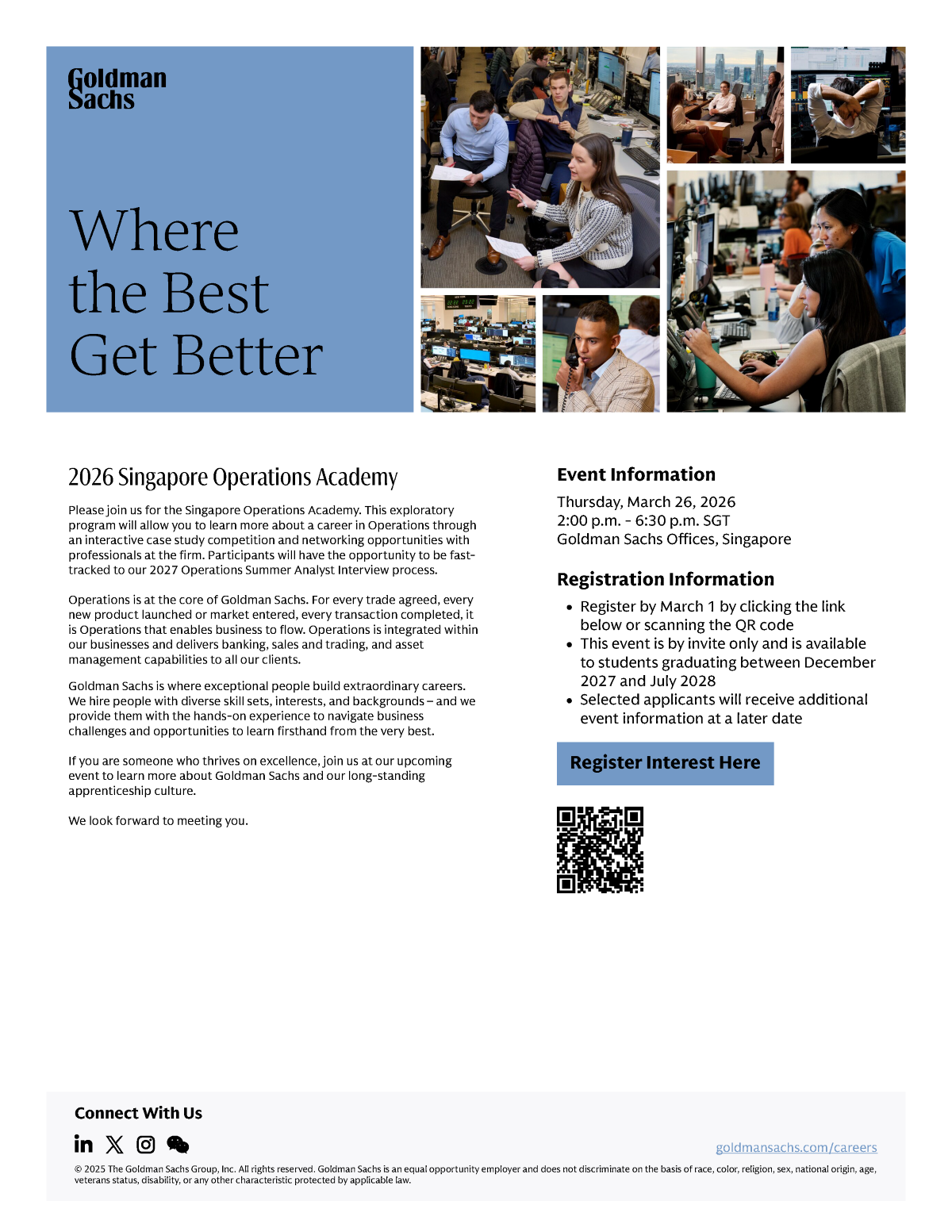 2026 Singapore Operations Academy EDM image