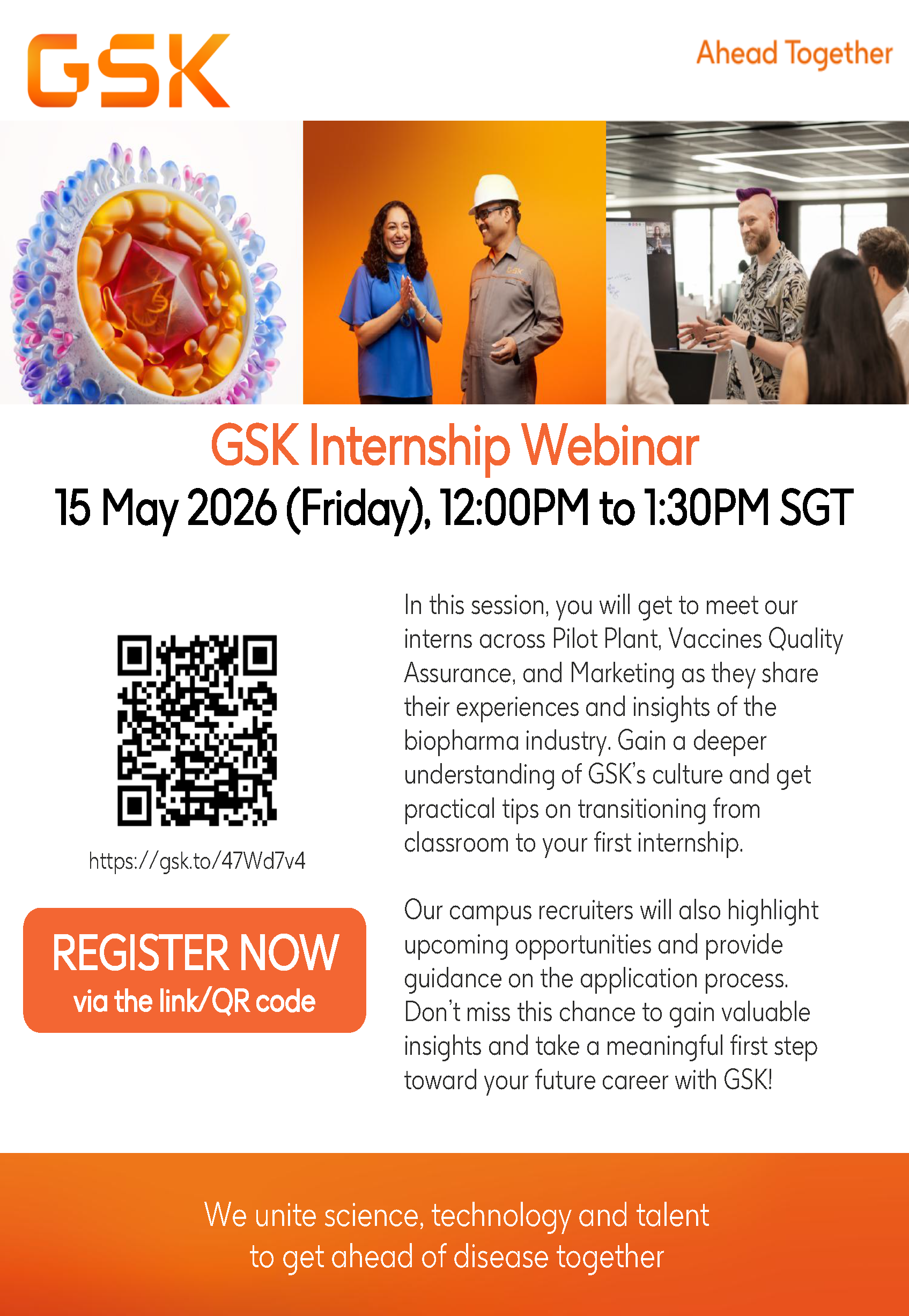 GSK Internship Webinar EDM image
