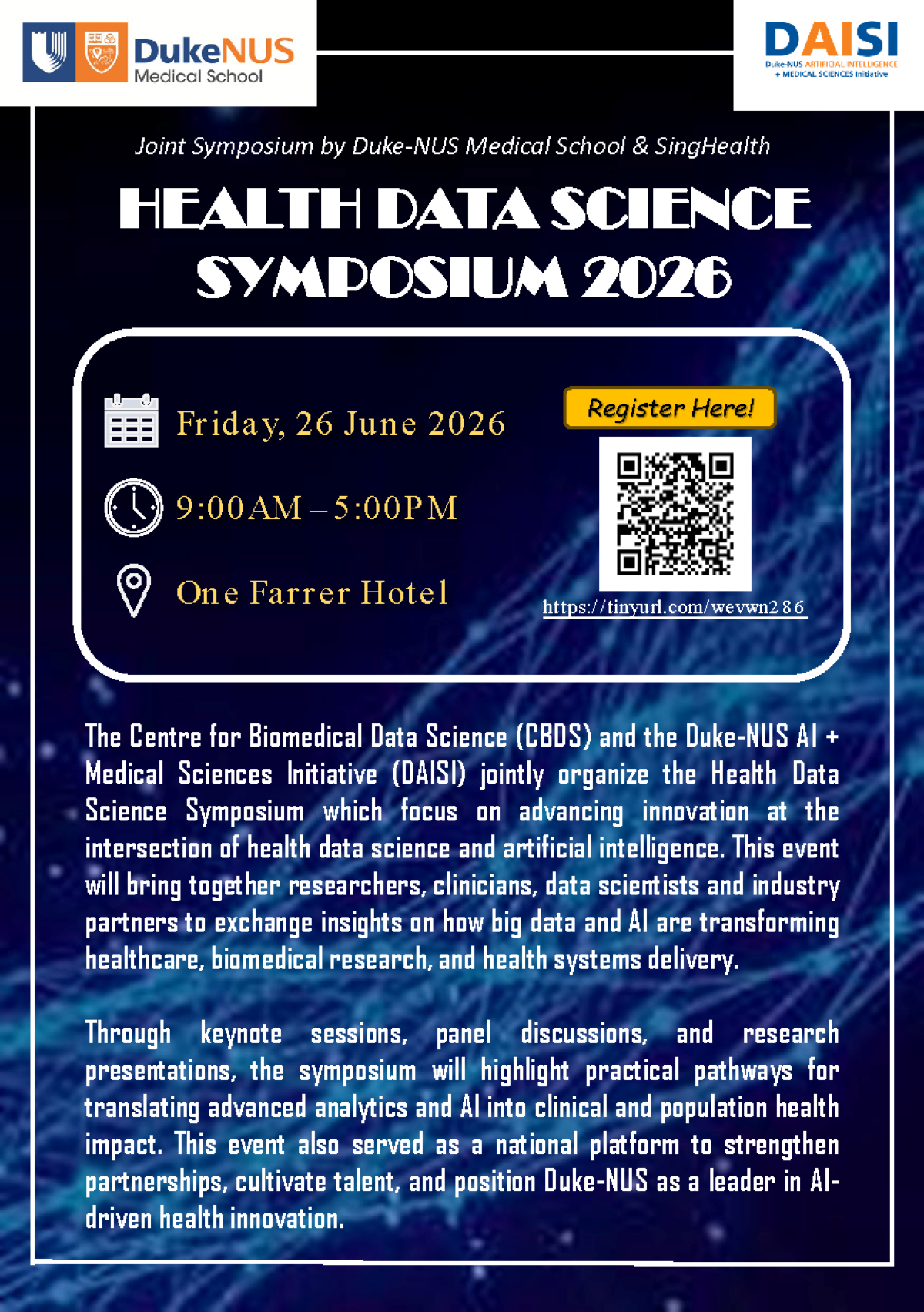 Health Data Science Symposium 2026 EDM image