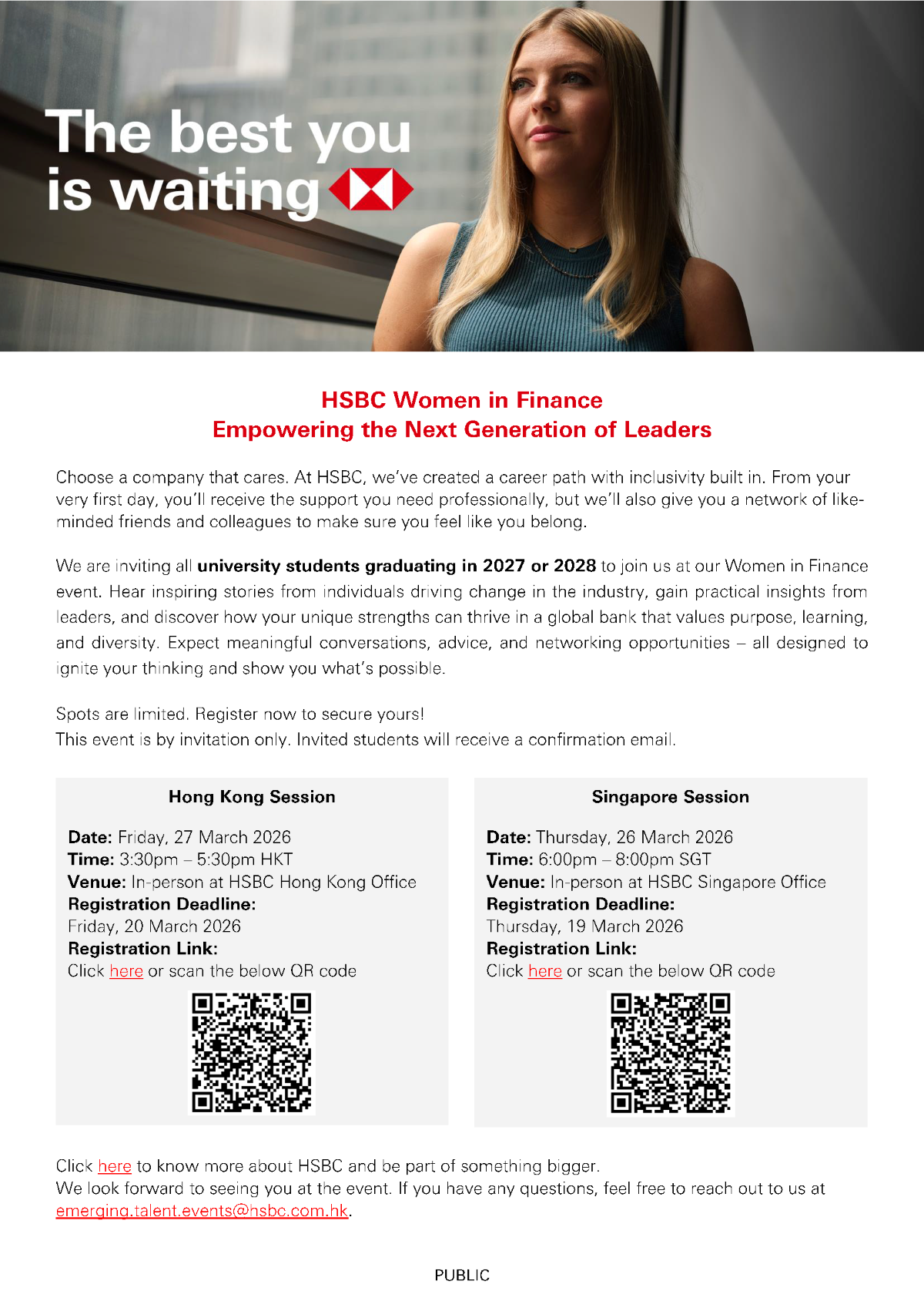 HSBC Hong Kong - Women at the forefront of Finance EDM image