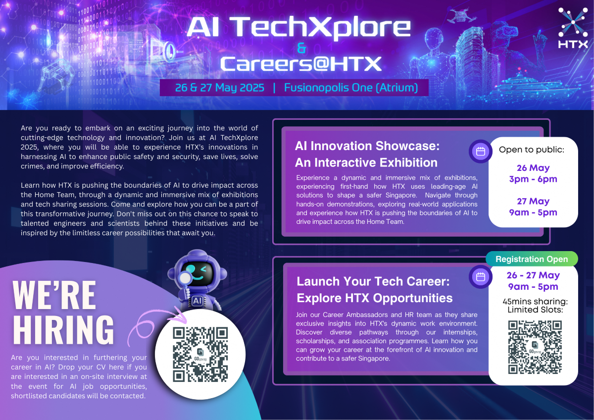 HTX AI TechXplore & Careers@HTX EDM image