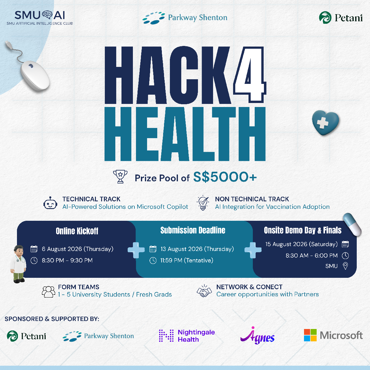 Hack4Health 2026 Online Launch Session EDM image