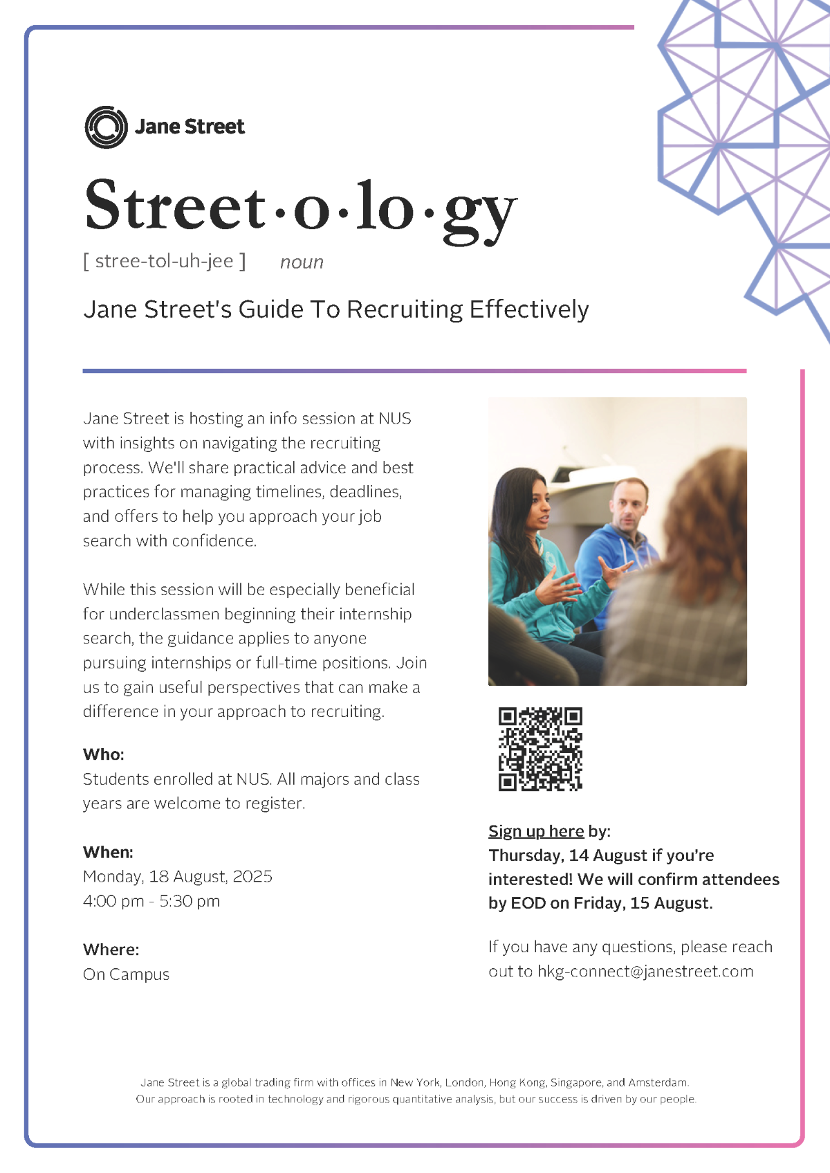 Jane Street Recruitment Talk_Street·o·lo·gy EDM image