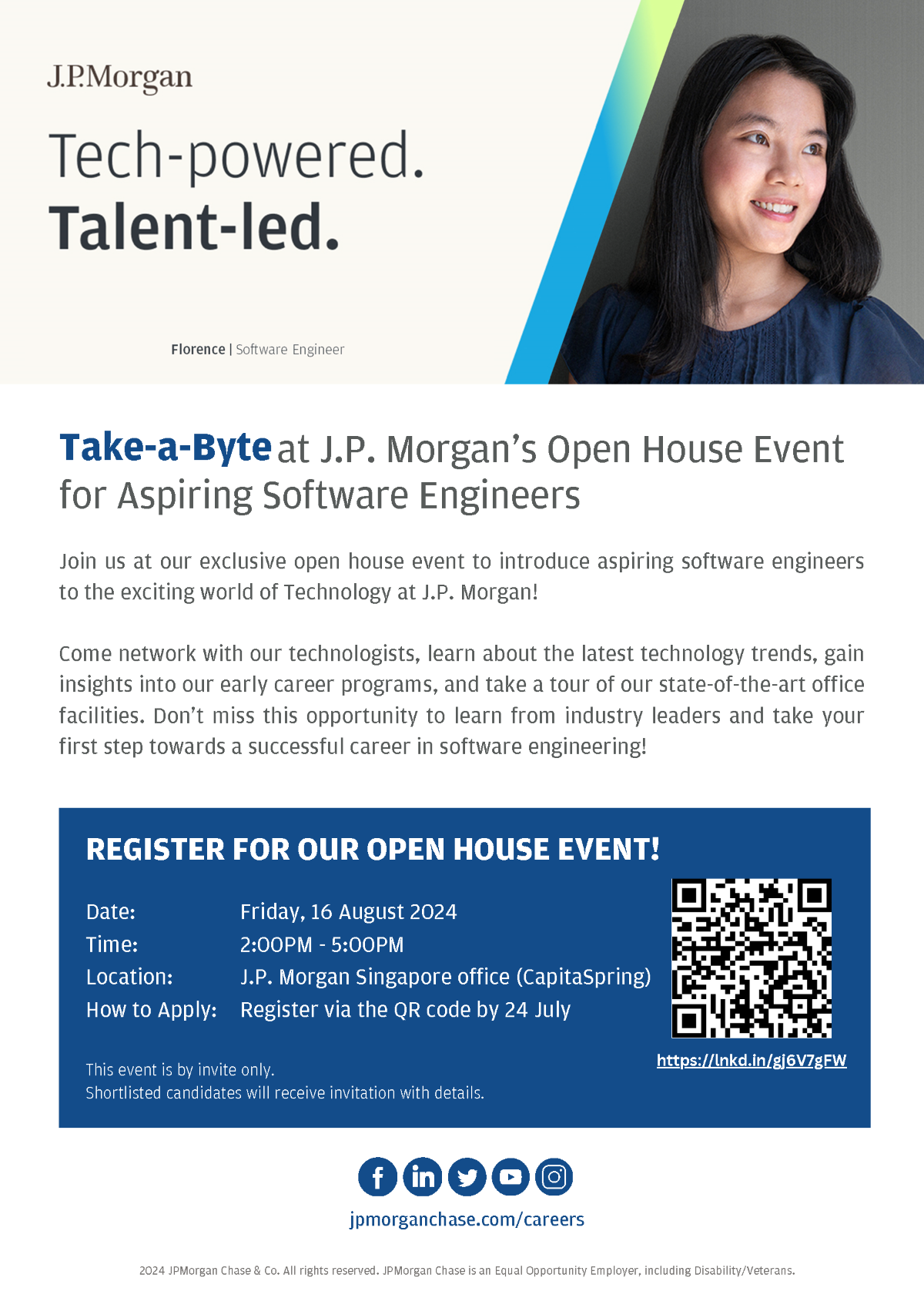 Take a Byte at J.P. Morgan's Open House Event for Aspiring Software Engineers EDM image