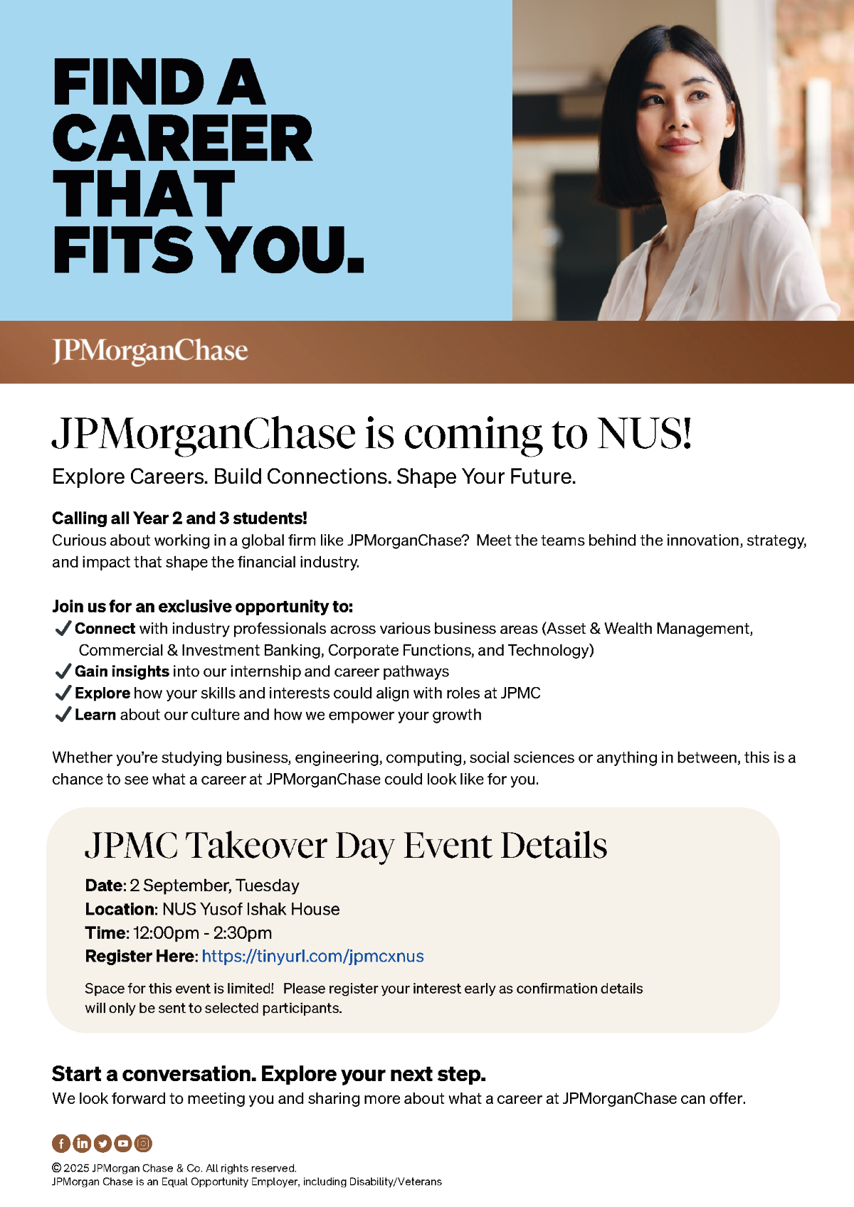 JPMC Takeover Day at National University of Singapore - NUS Centre for  Future-ready Graduates