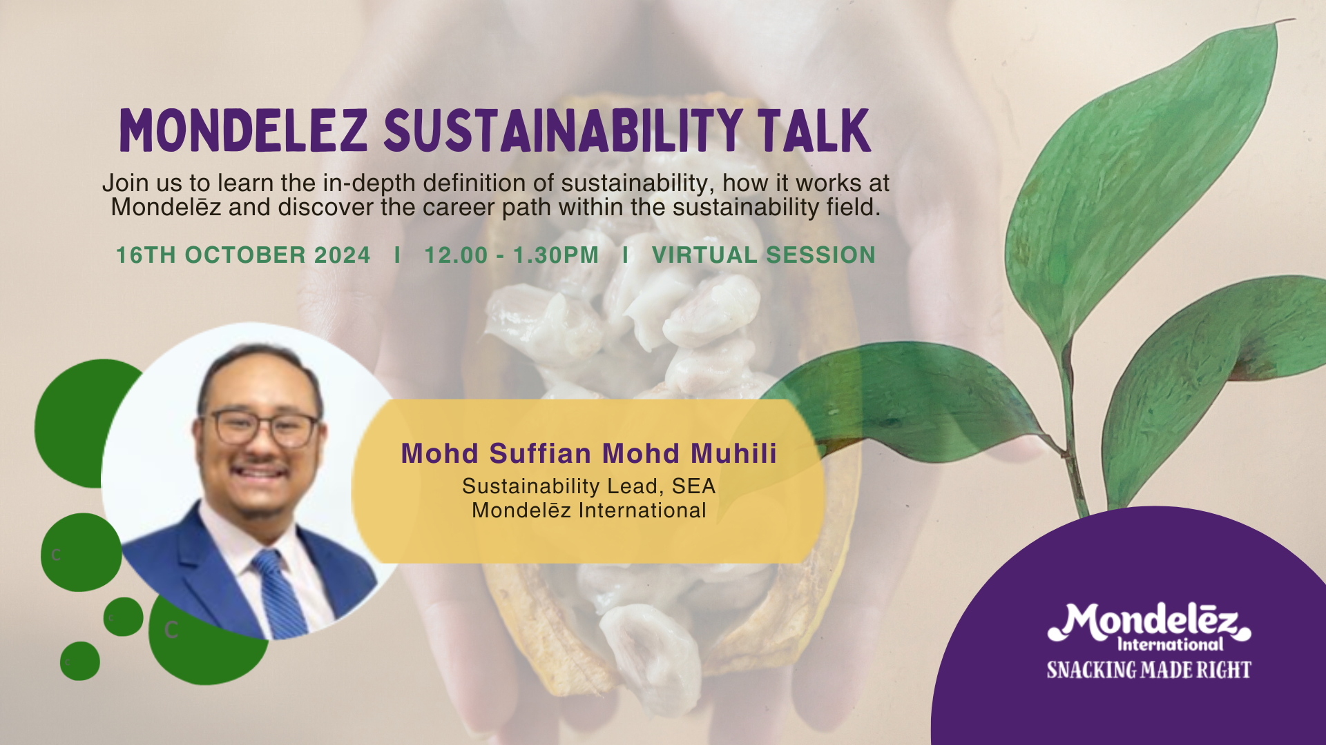 Mondelez Sustainability Talk EDM image