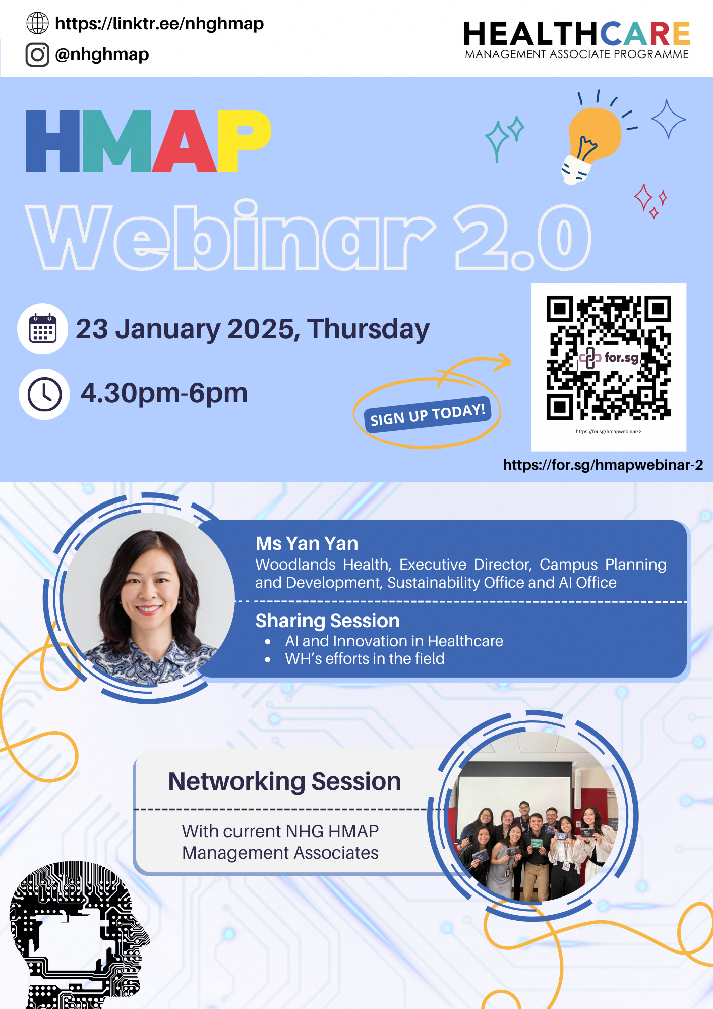 NHG Healthcare Management Associate Program Webinar 2.0 on AI & Innovation in Healthcare EDM image