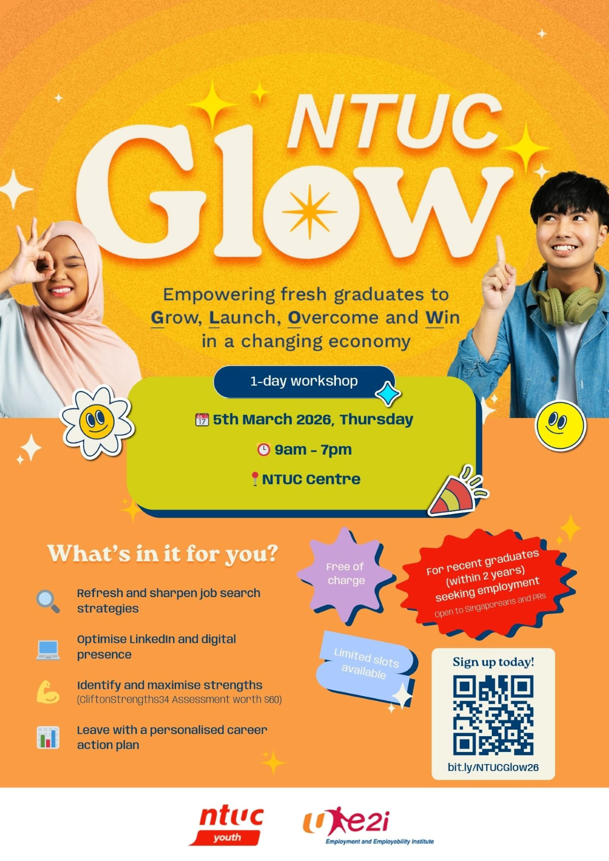 NTUC GLOW Programme  EDM image