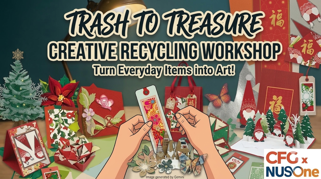 NUSOne x CFG Workshop: Trash to Treasure: Creative Recycling Workshop EDM image