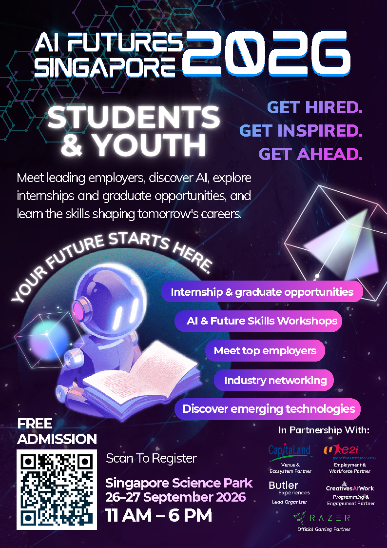NUS × AI FUTURES SINGAPORE 2026 EDM image
