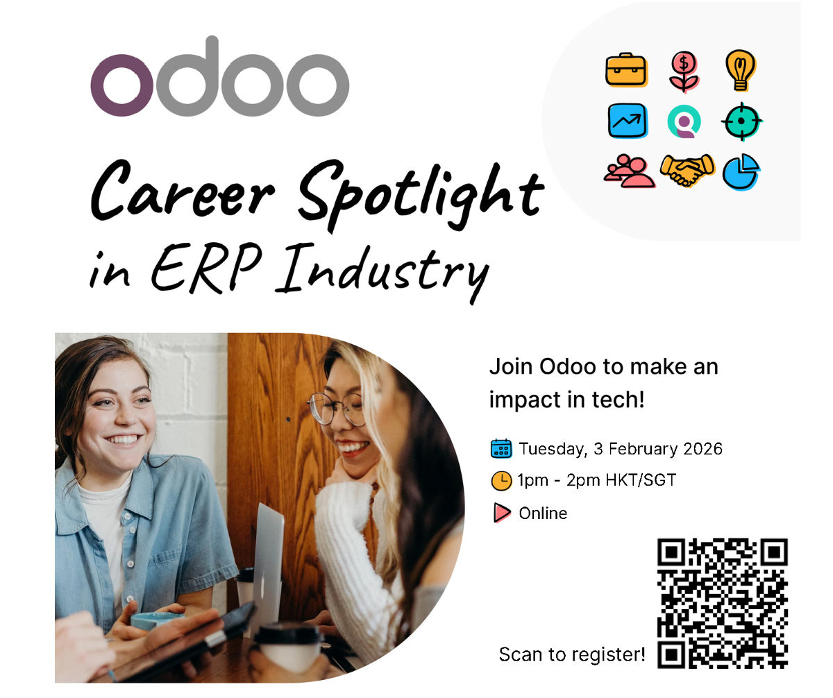 Webinar: Launch Your Tech Career in Hong Kong with Odoo EDM image