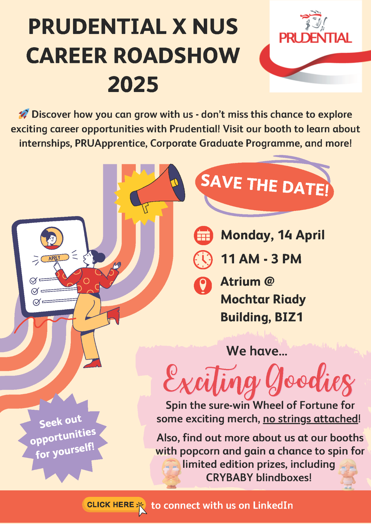 Prudential X NUS Career Roadshow 2025 EDM image