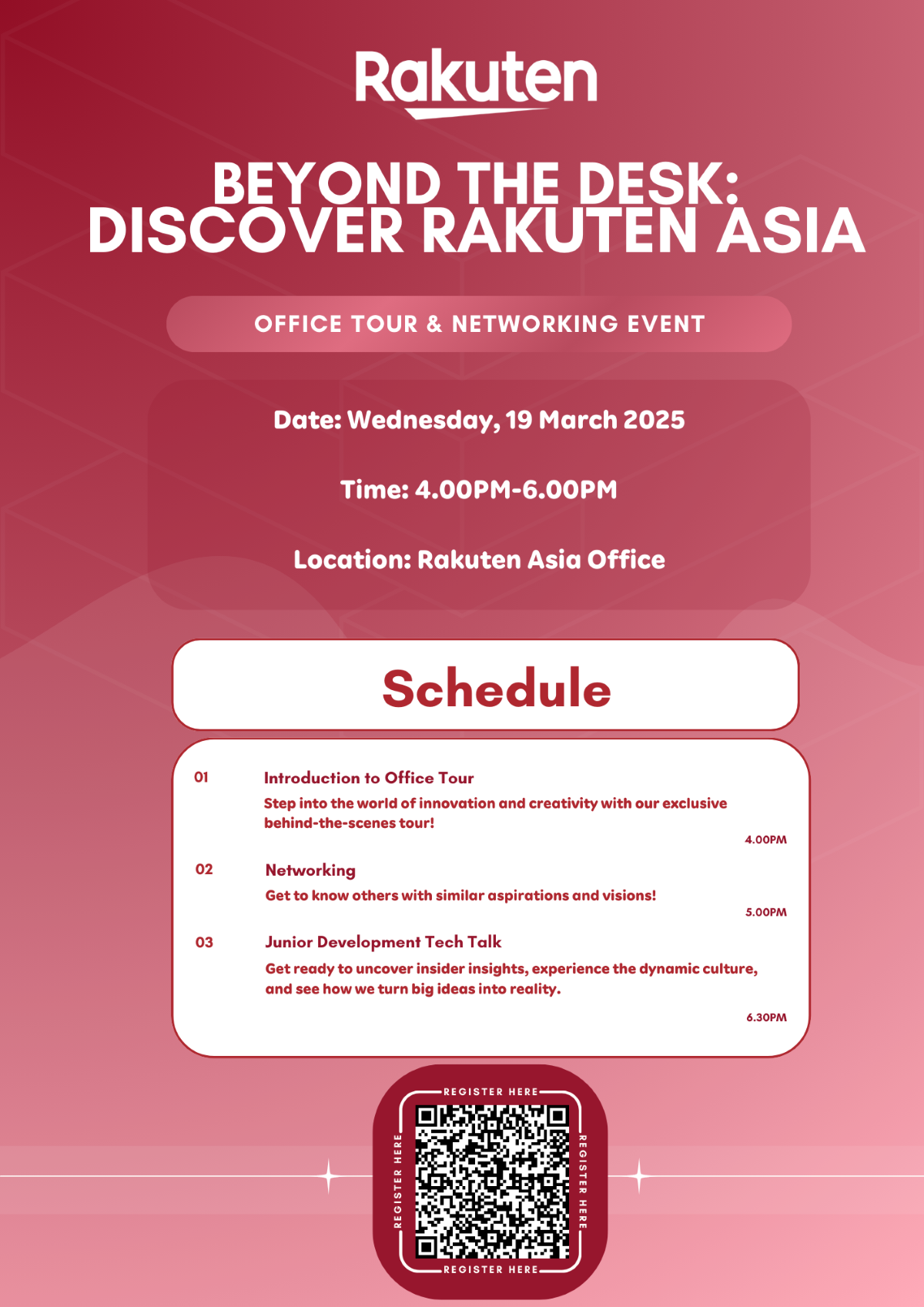 Rakuten Asia Office Tour EDM image
