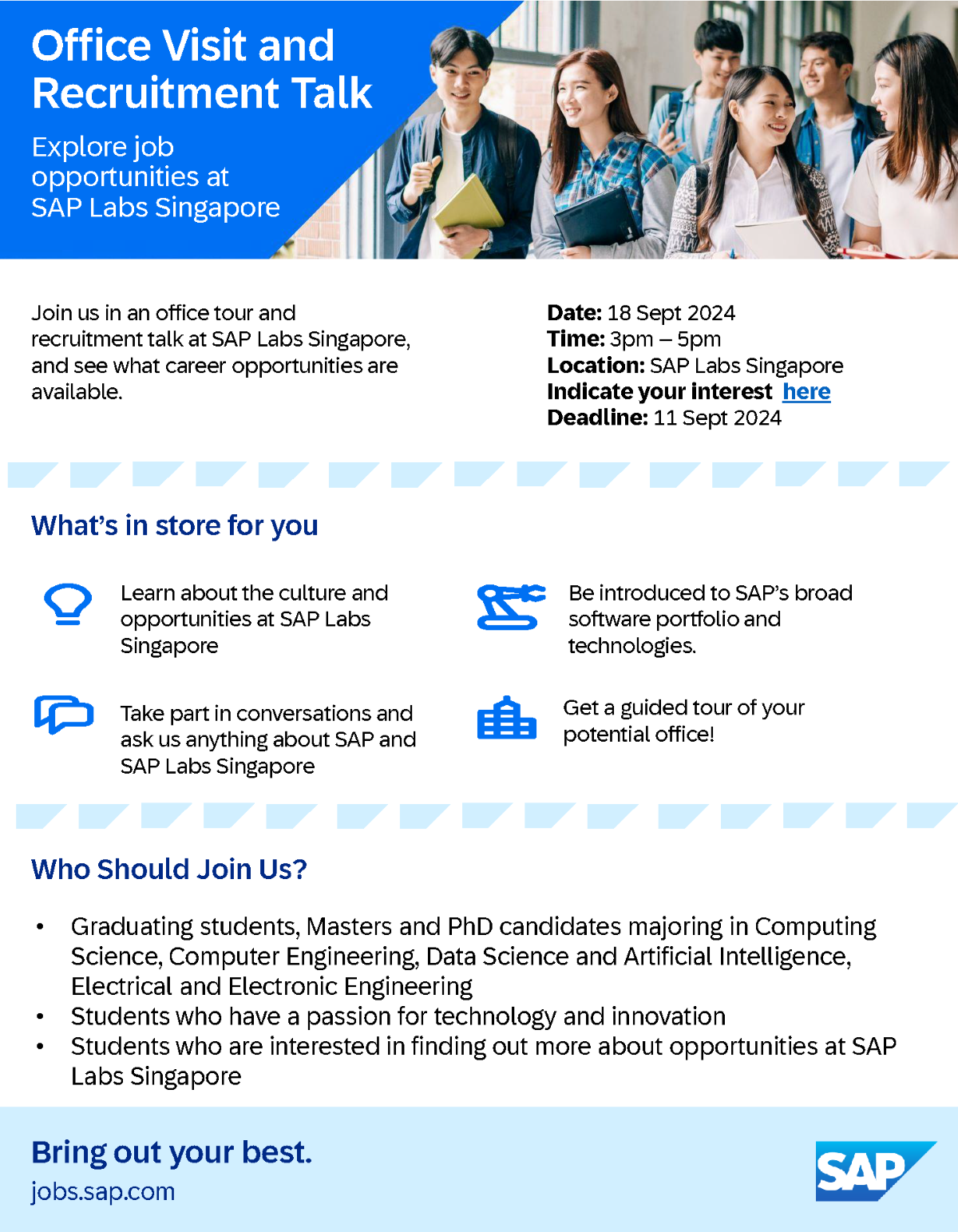 SAP Labs Singapore Office Visit EDM image