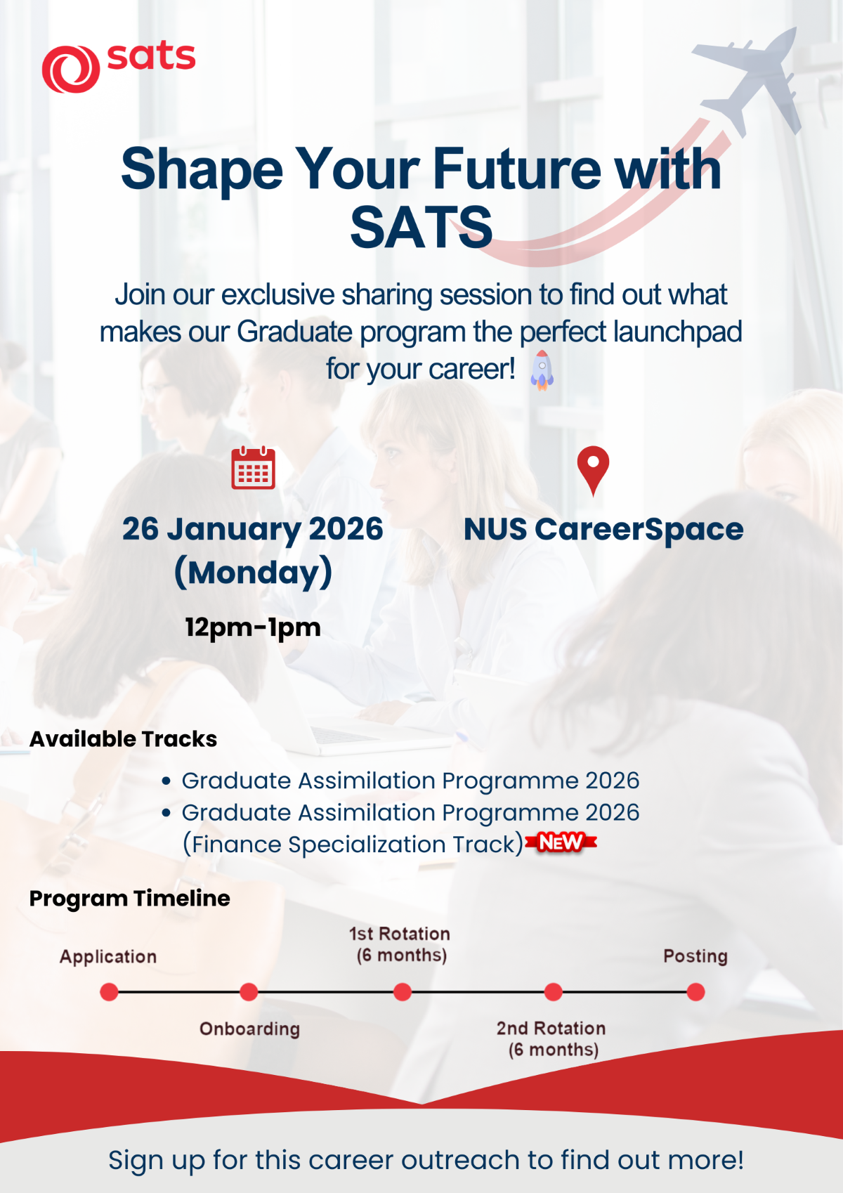 SATS Graduate Assimilation Programme (GAP) Recruitment Talk 2026 EDM image
