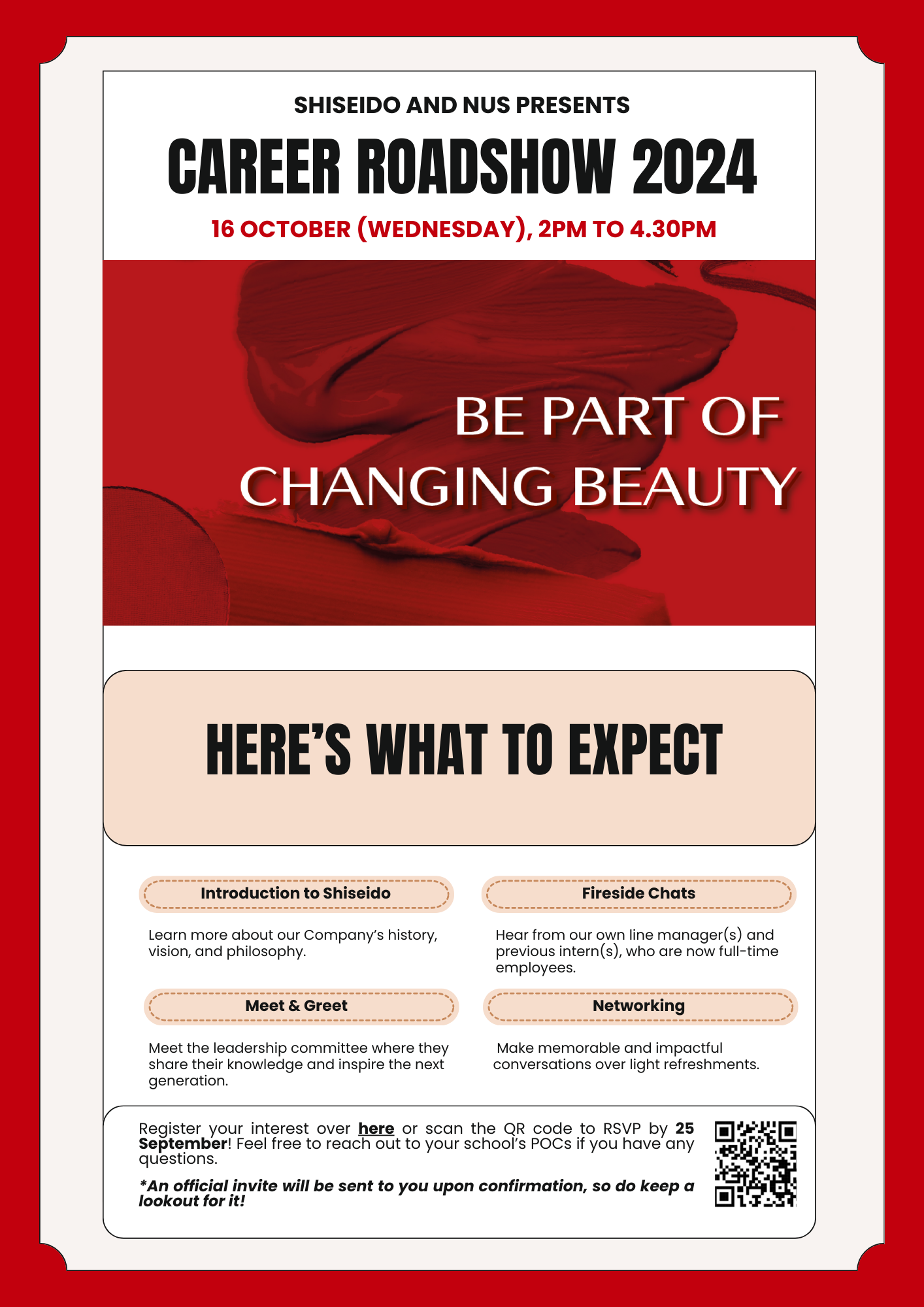 Shiseido Career Roadshow 2024 EDM image