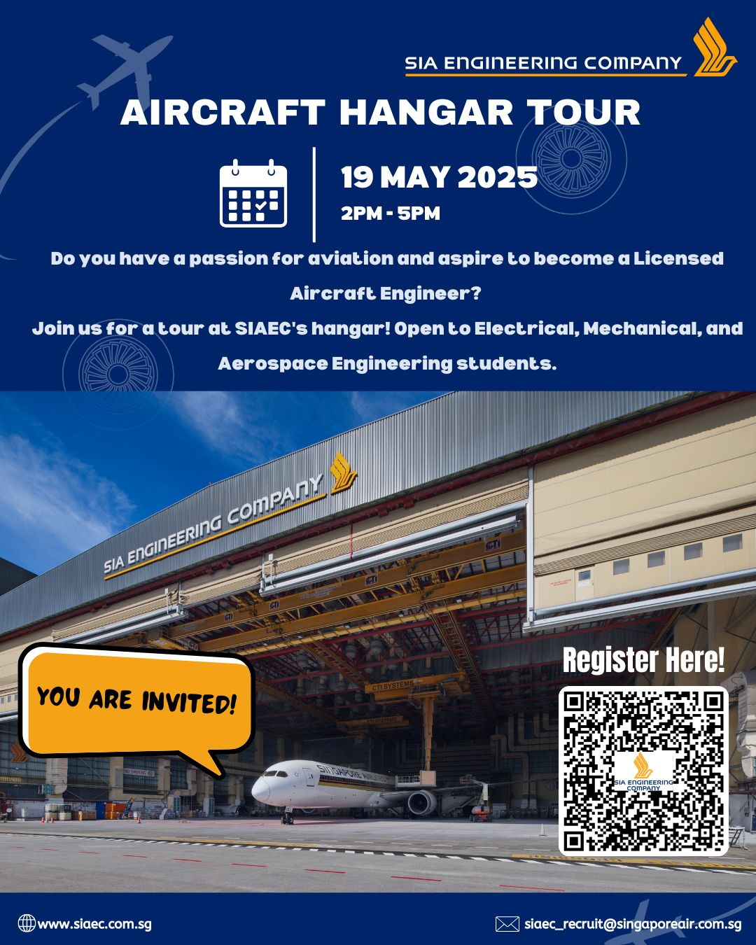 SIA Engineering Company Aircraft Hangar Tour  EDM image