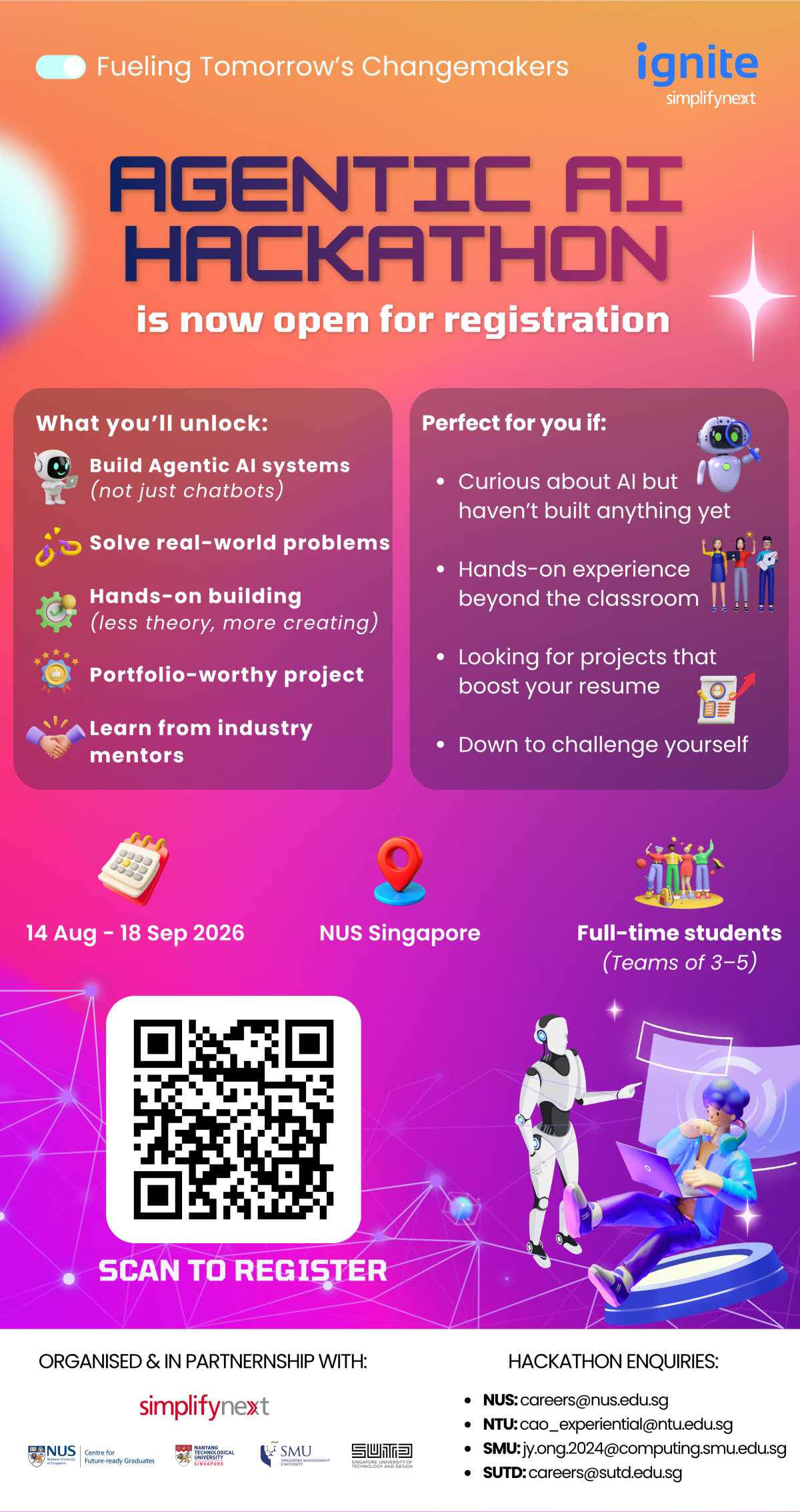 SimplifyNext Agentic AI Hackathon 2026 EDM image