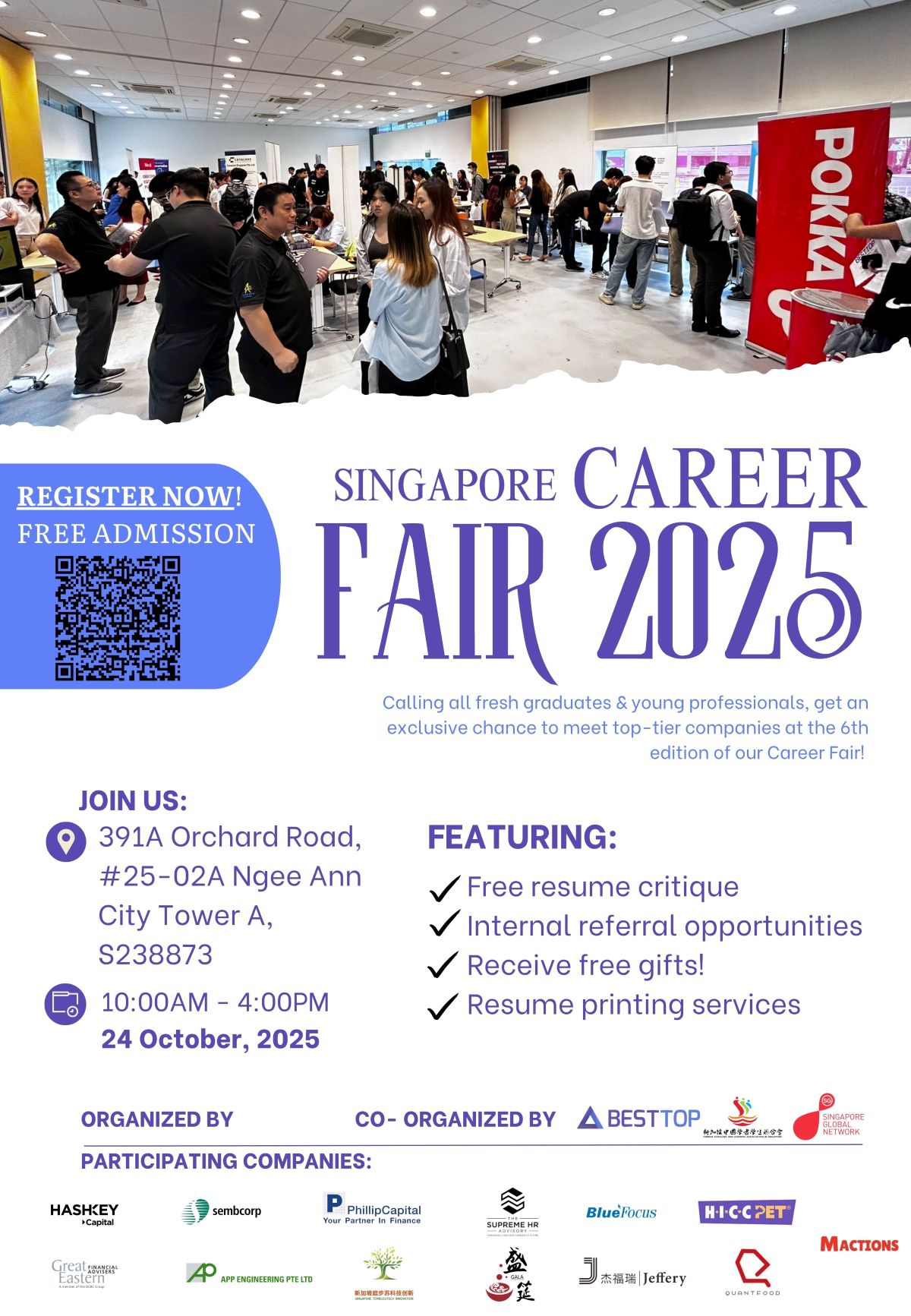 Singapore Career Fair & Career Summit 2025 EDM image