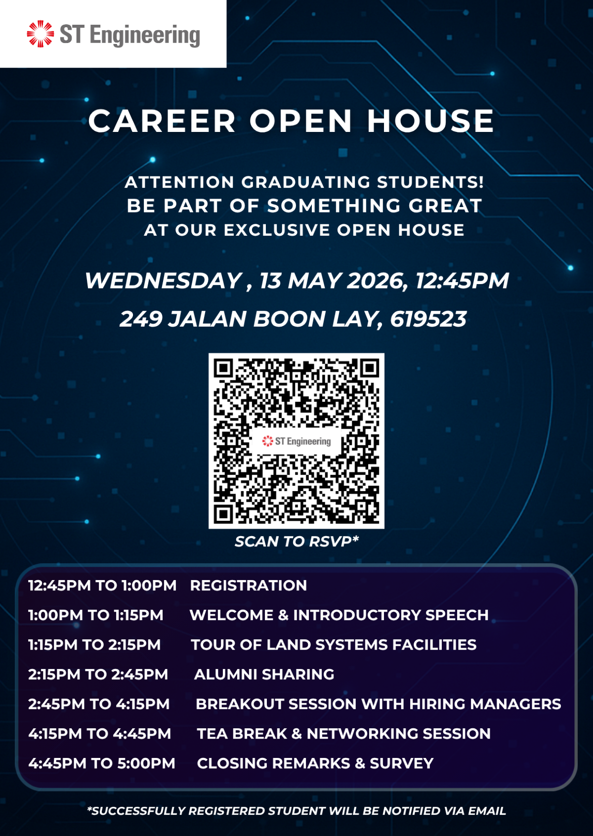 ST Engineering Career Open House 2026 EDM image