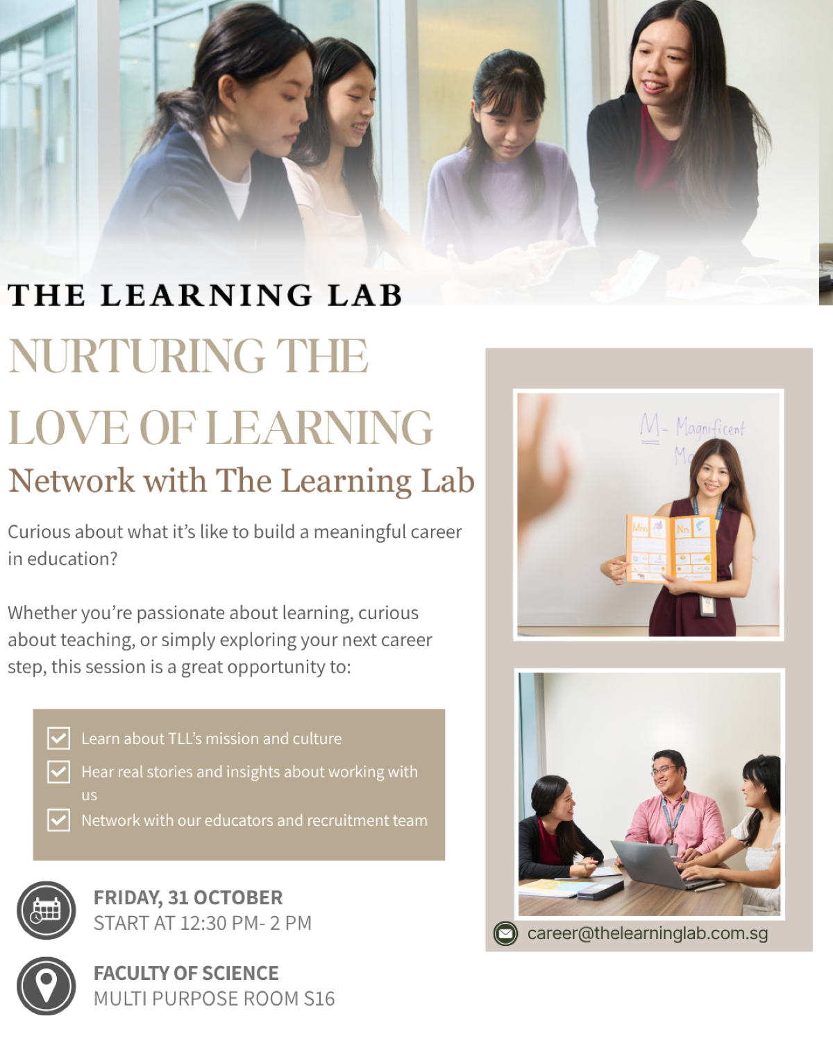 The Learning Lab Career Talk EDM image