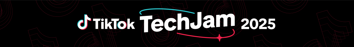 TikTok TechJam 2025: Build with Joy, Code for Change EDM image