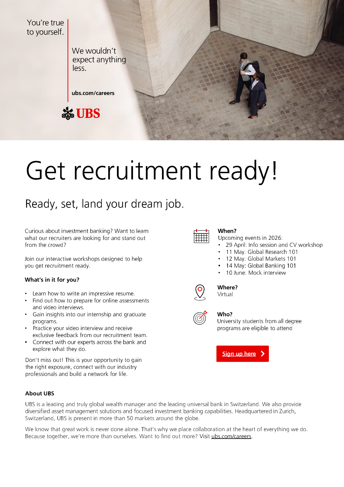 Get Recruitment Ready series: Global Banking 101 EDM image
