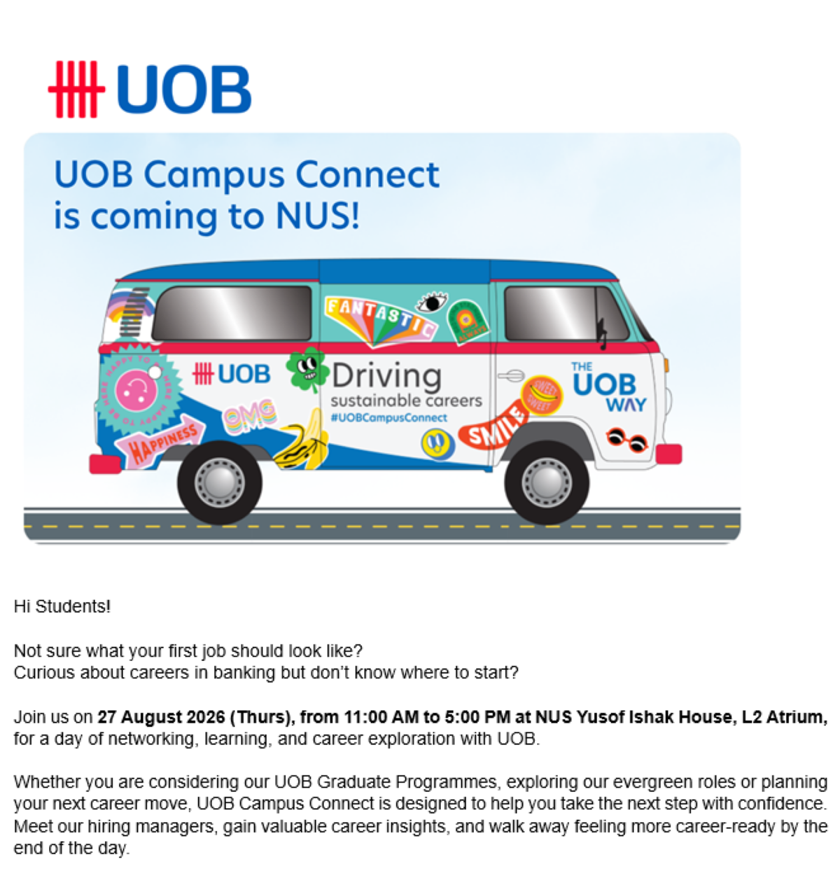 UOB Campus Connect 2026 EDM image