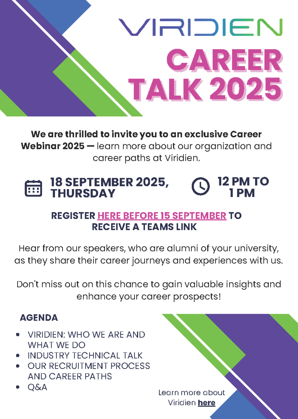 Viridien Career Talk EDM image