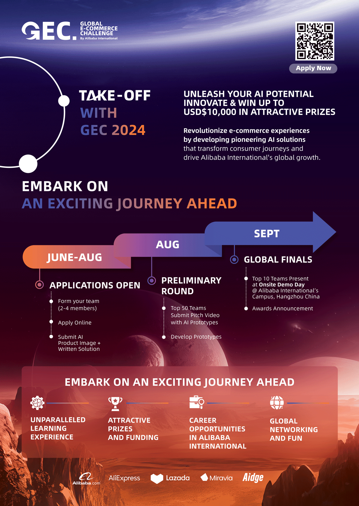 Global E-Commerce Challenge 2024 by Alibaba International – Showcase Your AI Talent and Win Attractive Prizes! EDM image